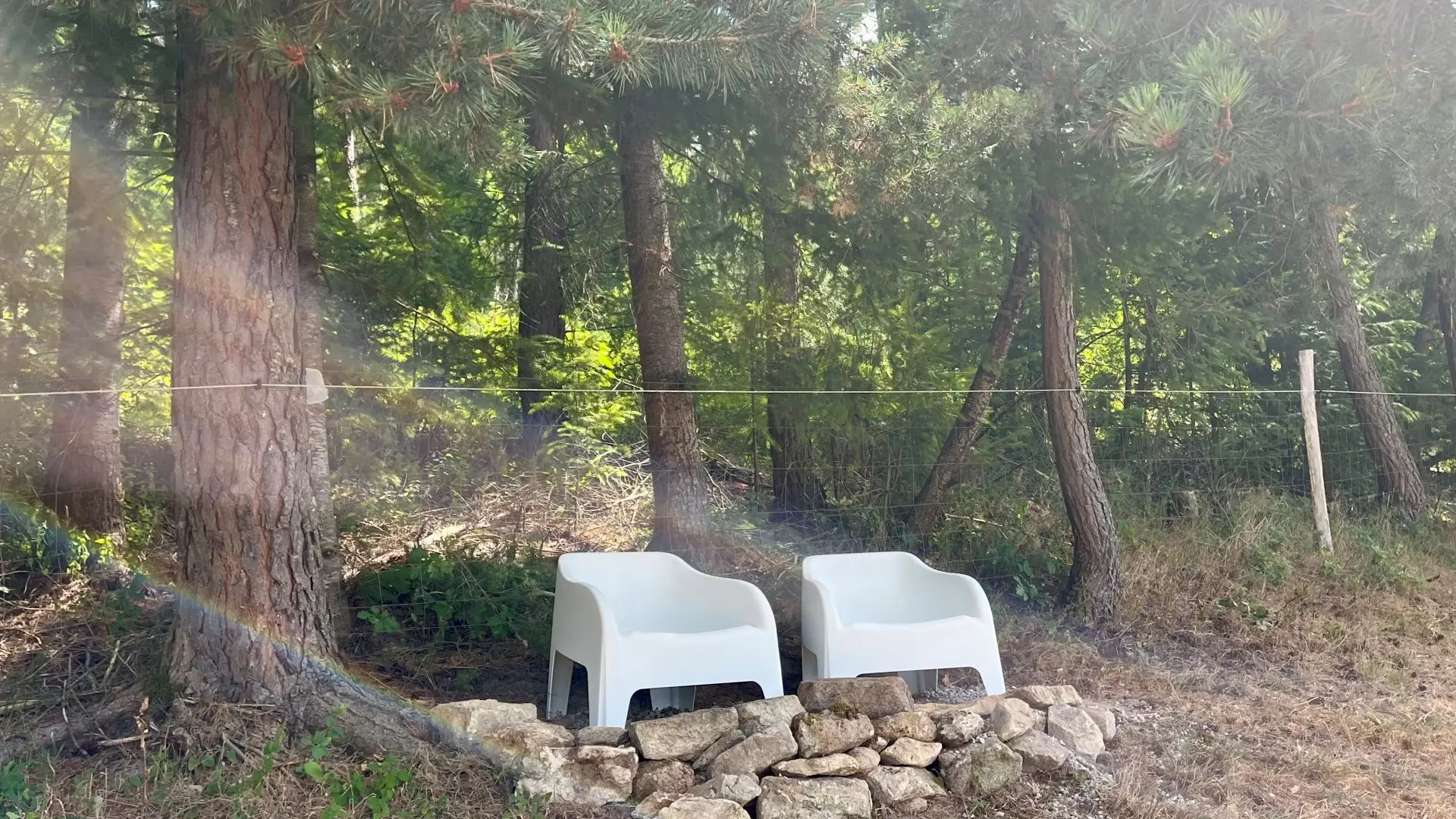 Pour buller, 2 fauteuils de jardin