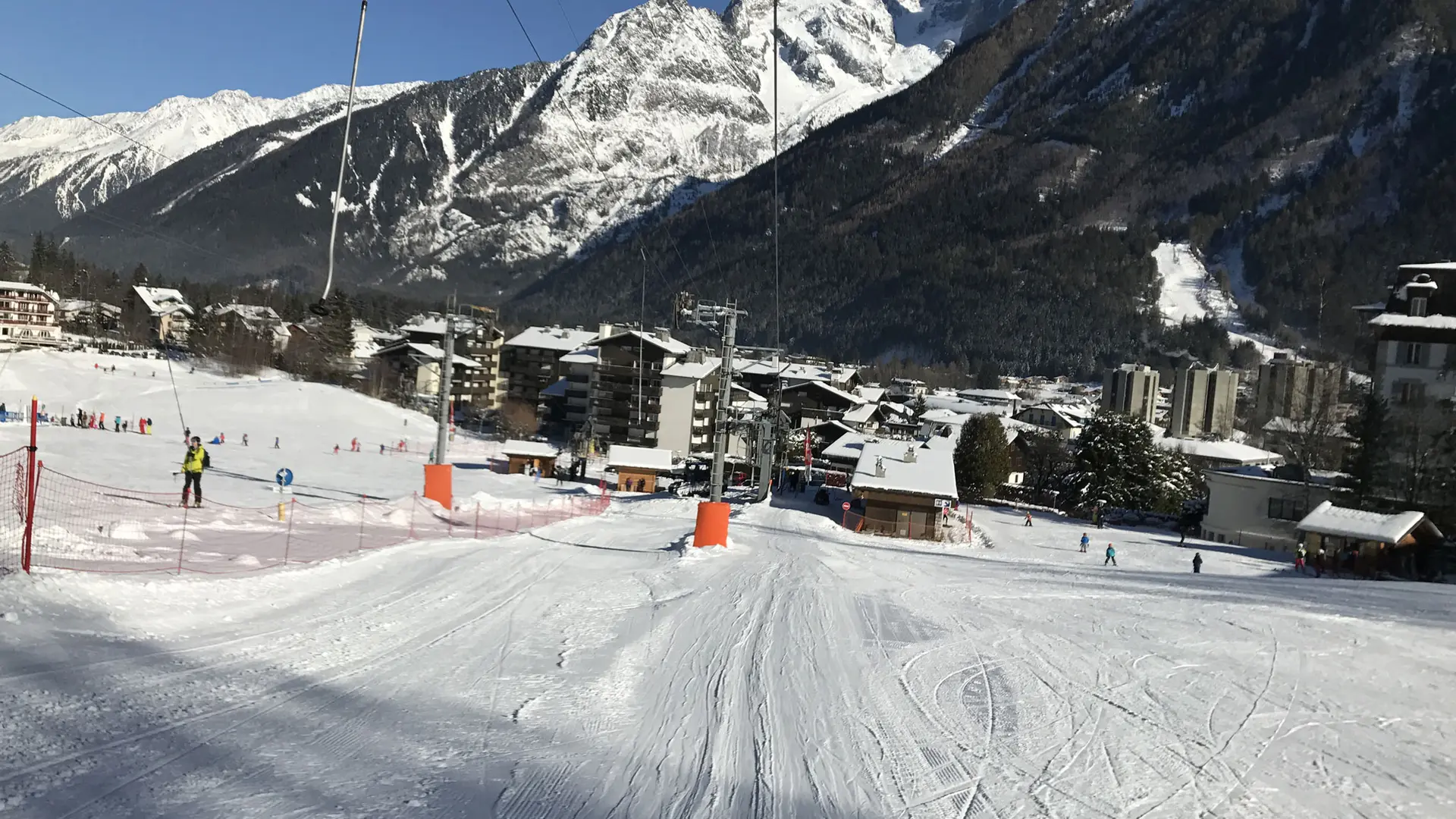 Vue sur la piste verte