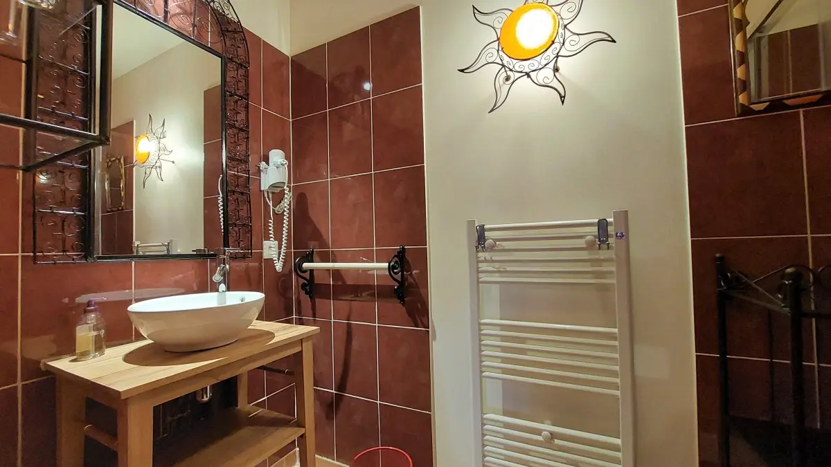 Salle de bain Rêves en rouge