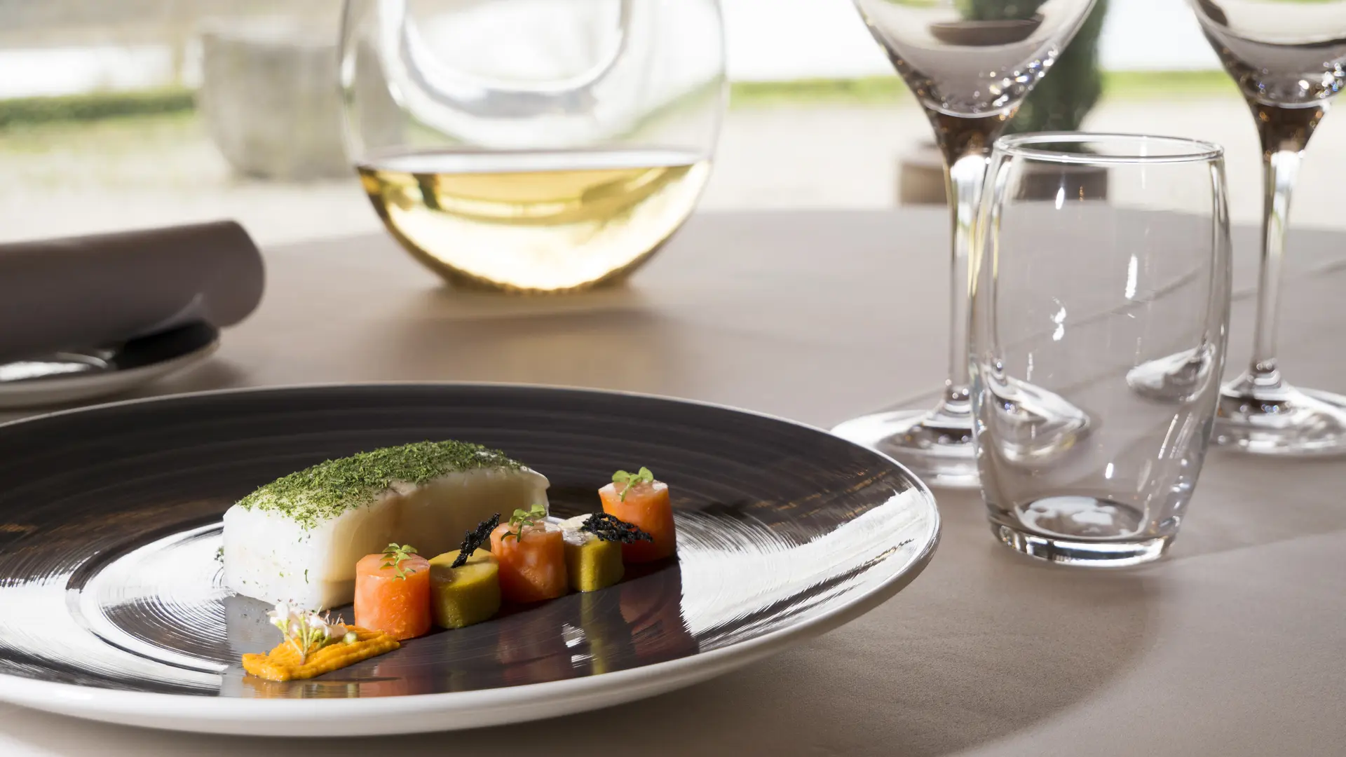 Plat de poisson Restaurant La Fine Fourchette