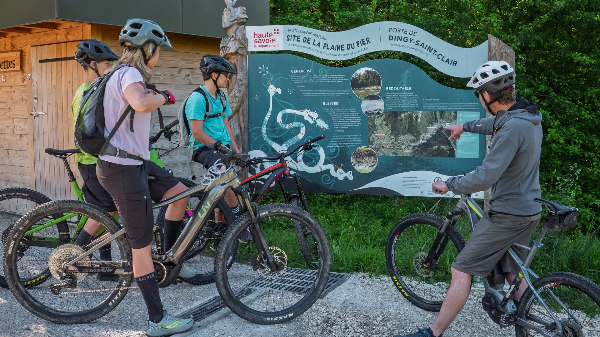 panneau vtt itinéraire alex