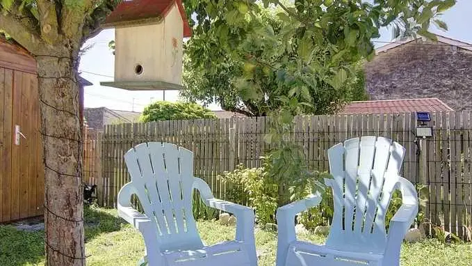 deux amoureux à l'ombre du pommier