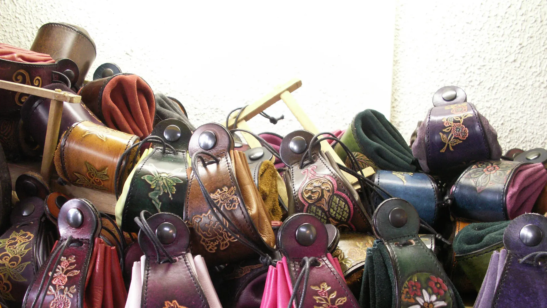 Bourse en cuir
