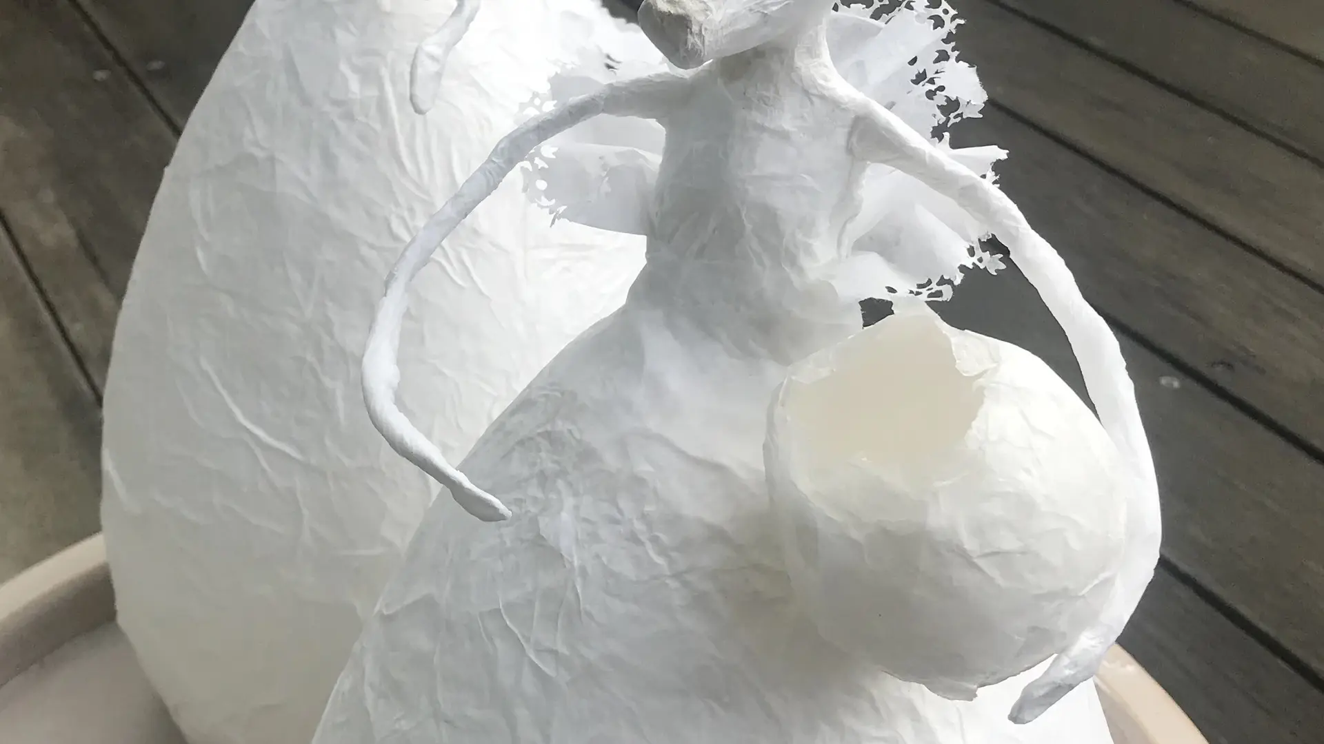 Lampes papier mâché