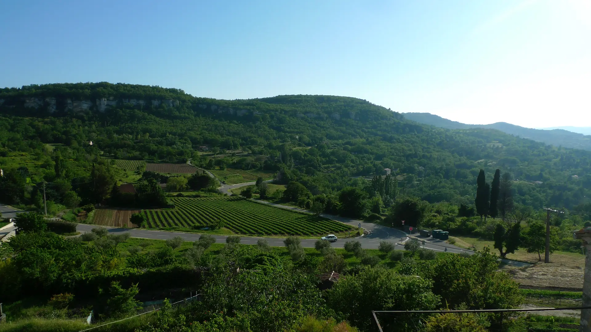 Vue du Gîte de charme à Saignon