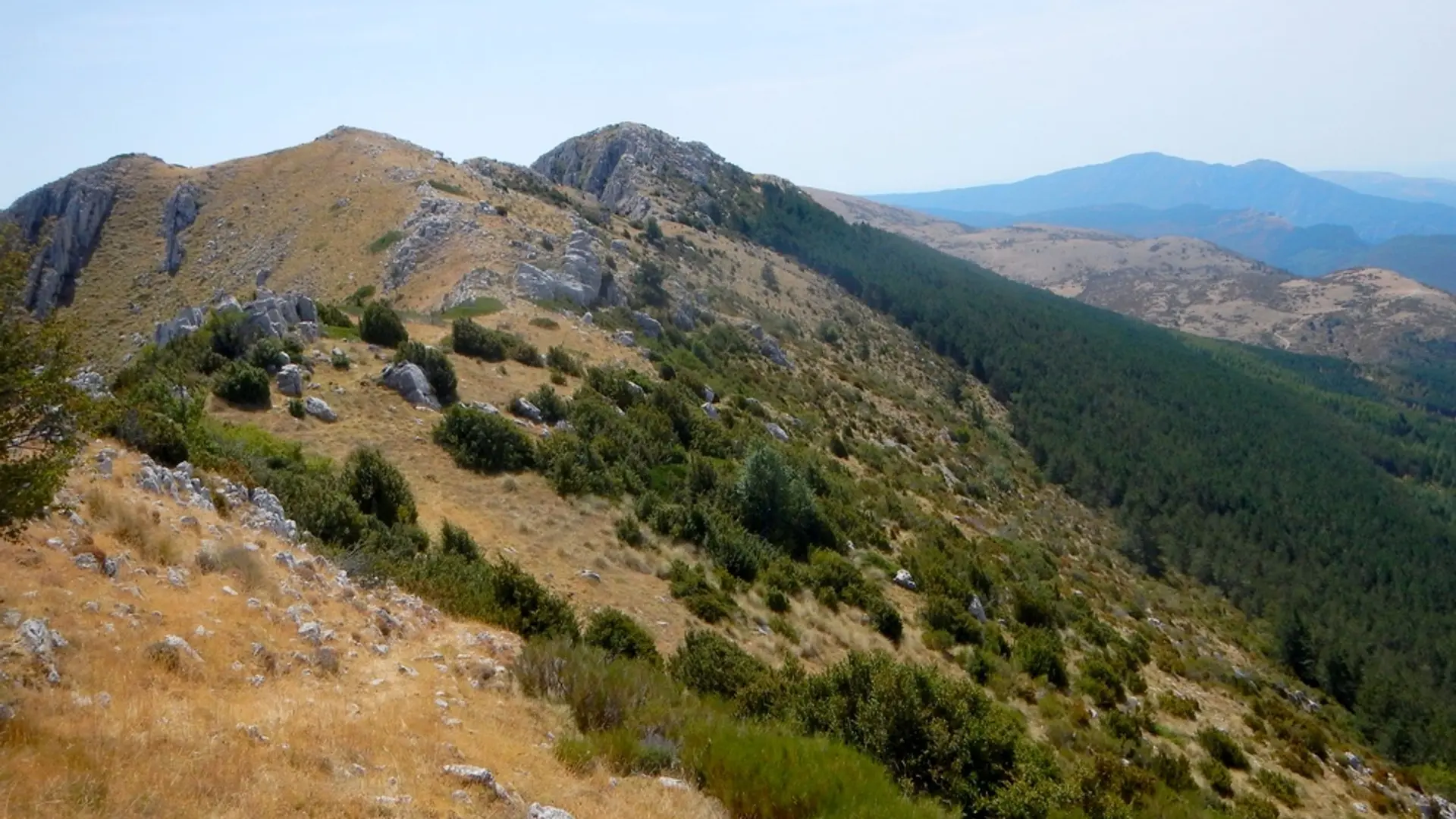 En cheminant sur les crêtes