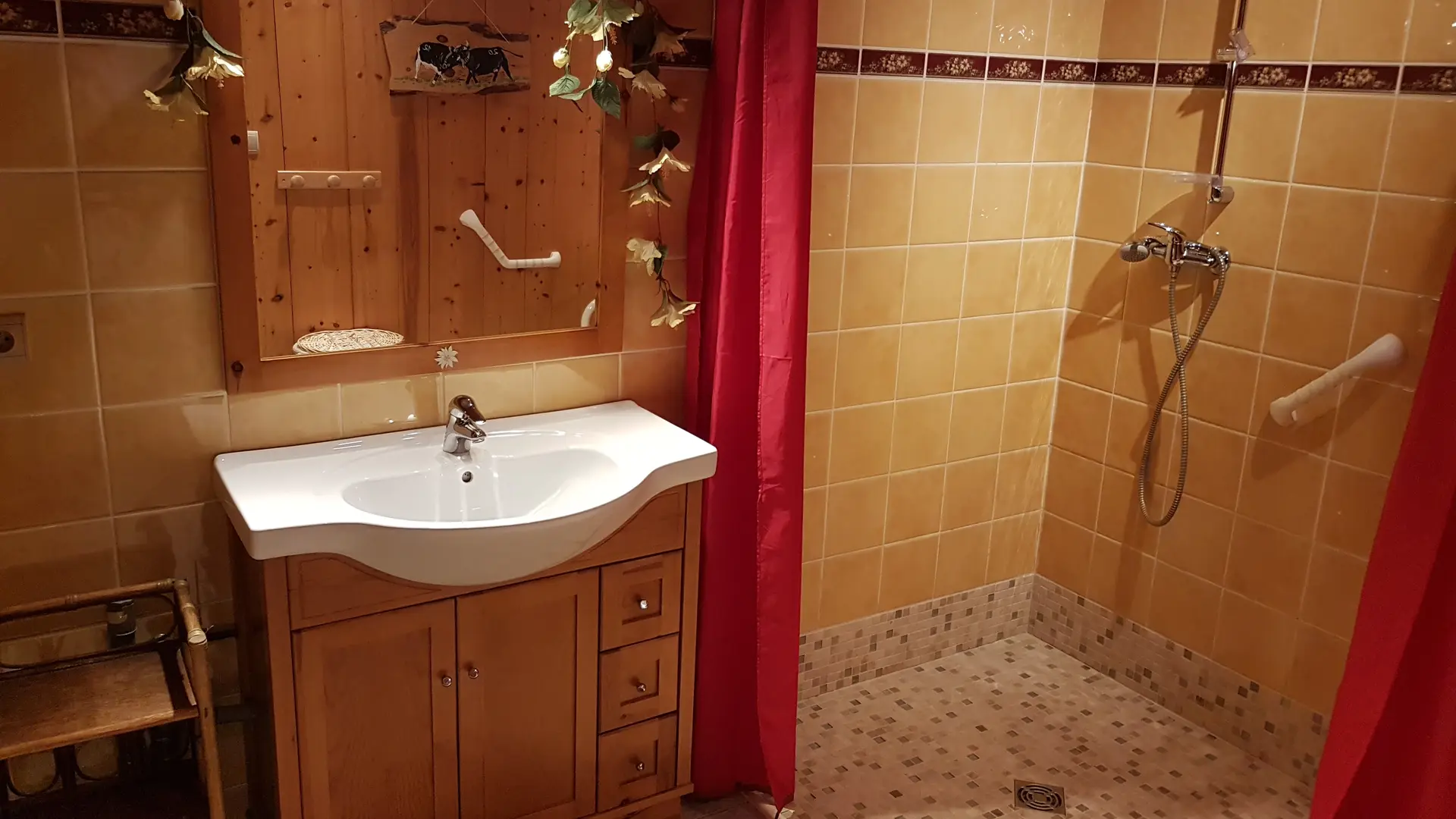 Vue sur la salle de bain