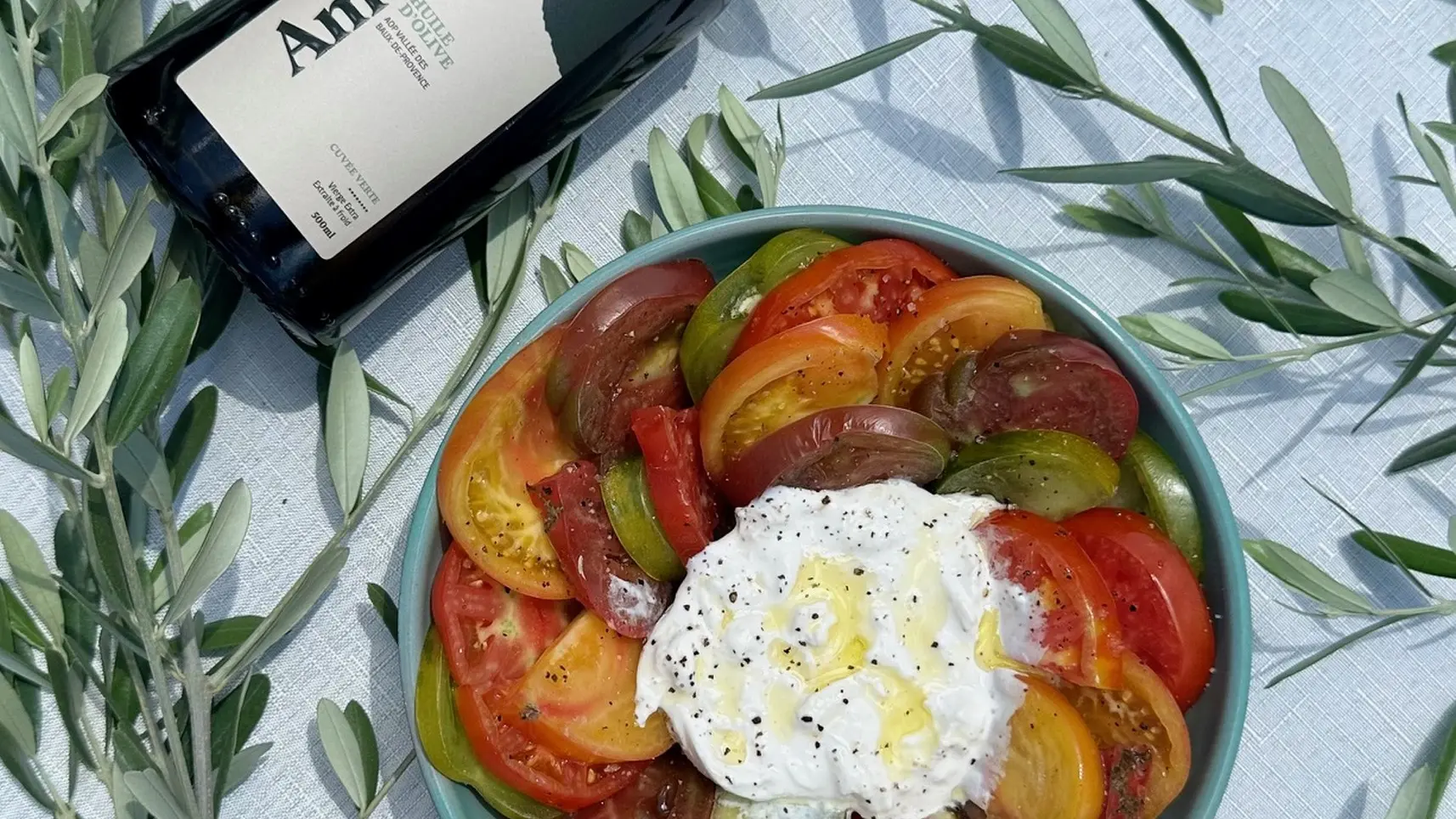 Amouriès - Domaine Delabarre Olive oil producer in Mouriès Salad with olive oil
