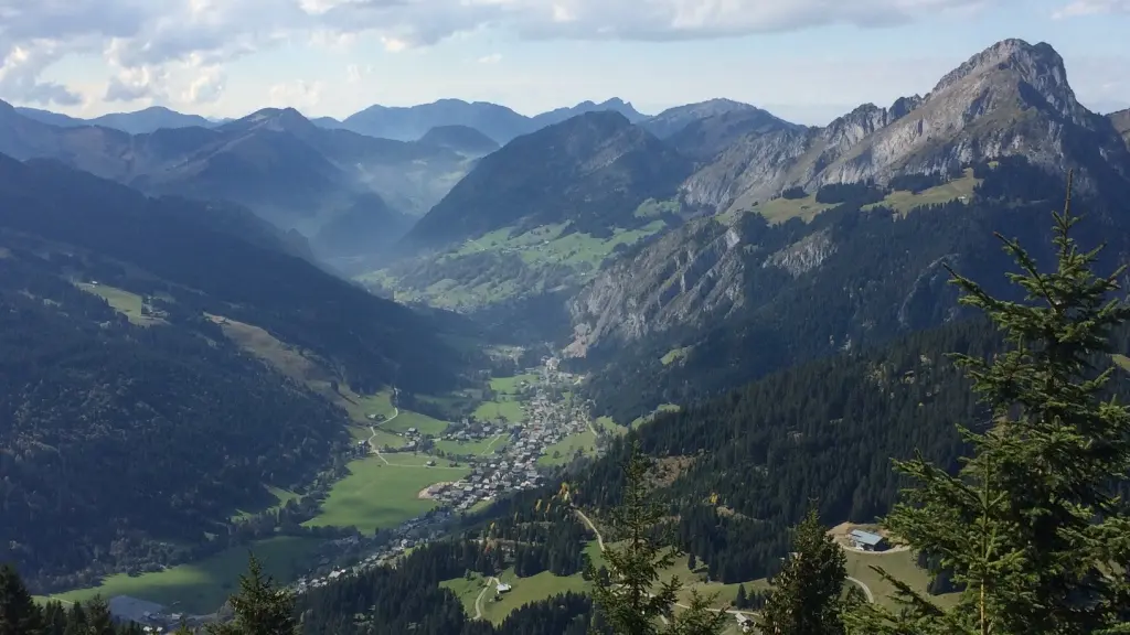La Chapelle d'Abondance depuis le Col de Recon