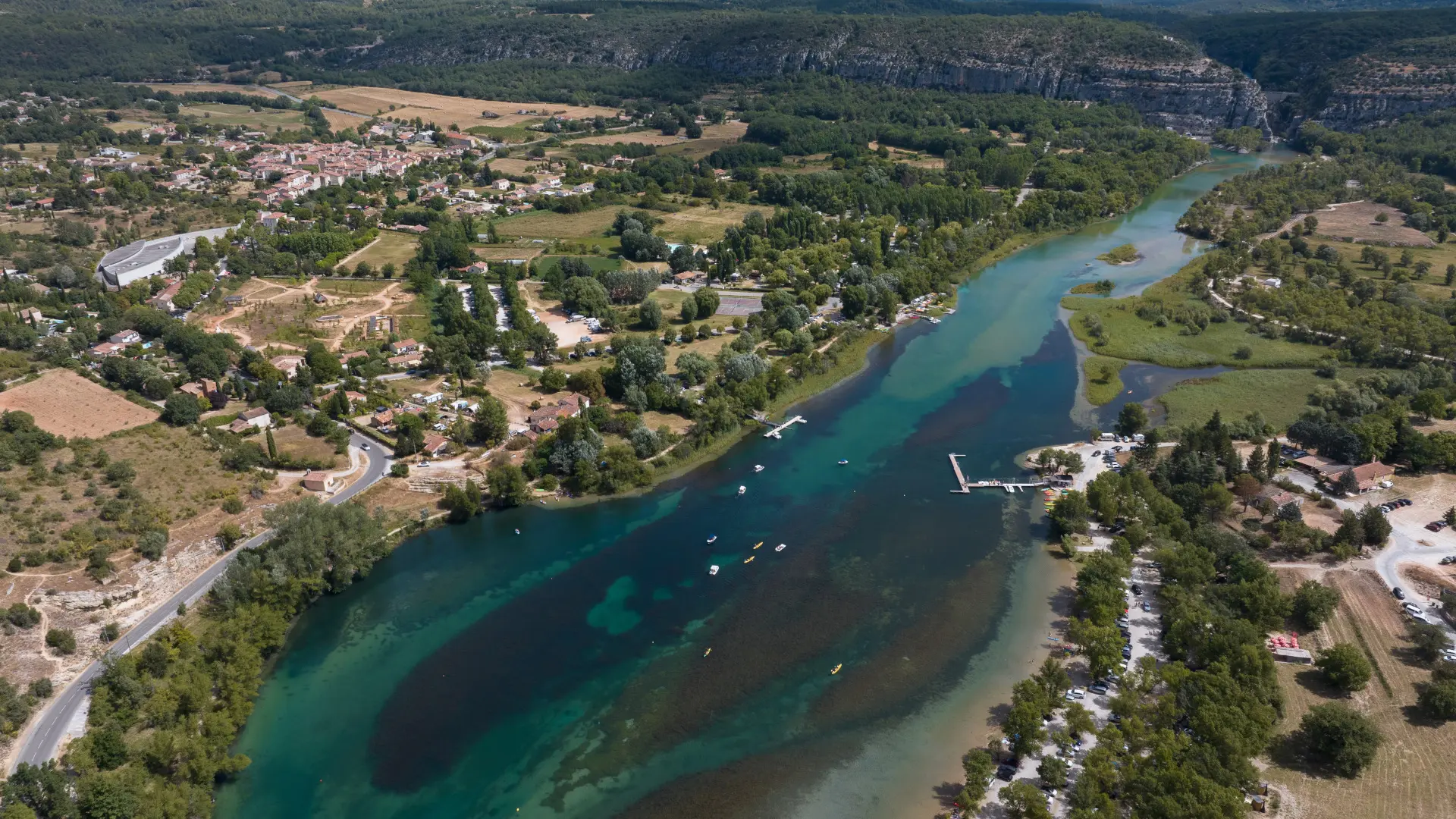 Plage de Montmeyan - Lac de Quinson