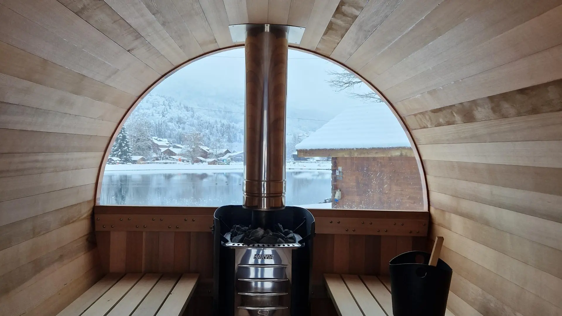 Sauna mobile au lac Bleu