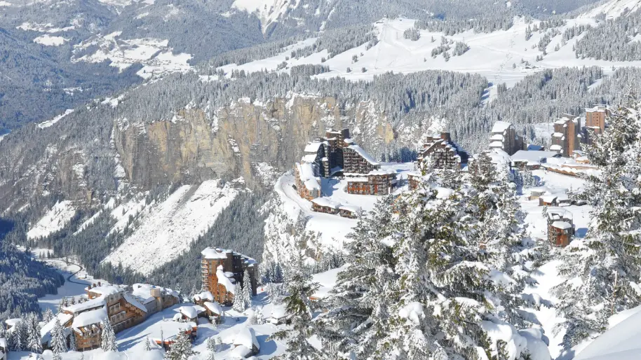 Avoriaz depuis la crête de Saix du tour