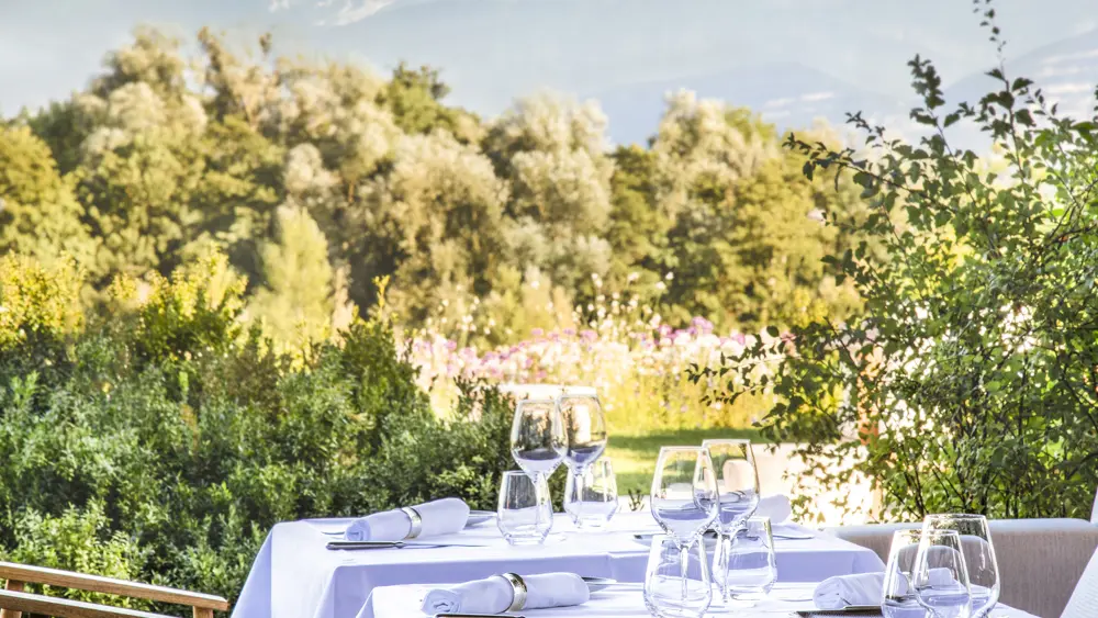 Terrasse vue Mont Blanc