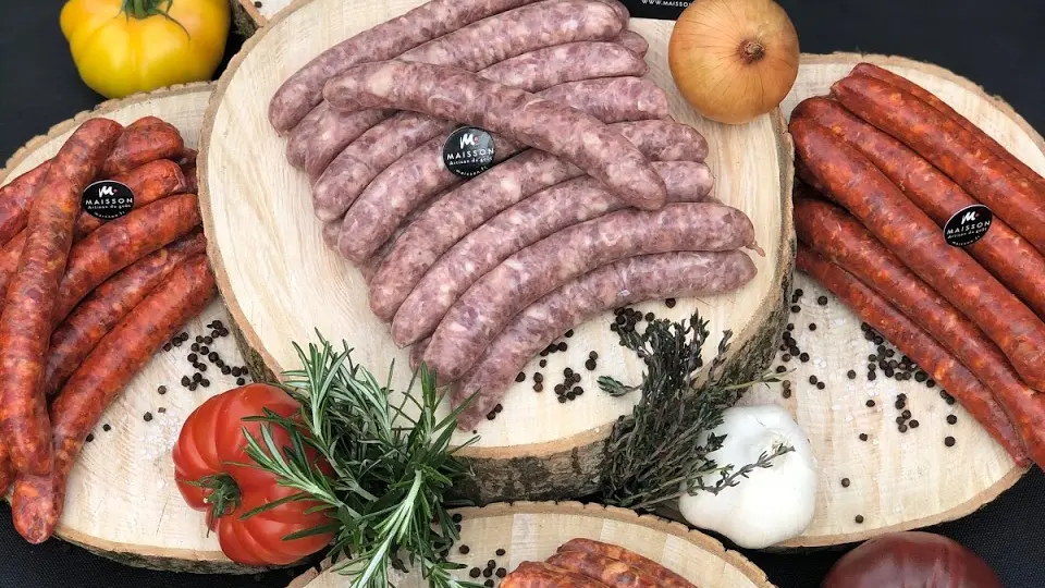 Assortiment de saucisses et merguez maison