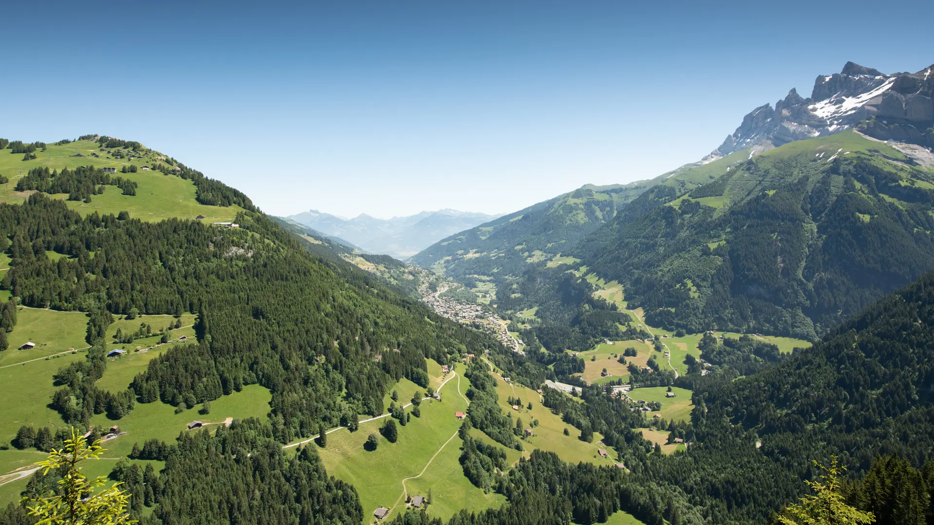 Vue sur Champéry