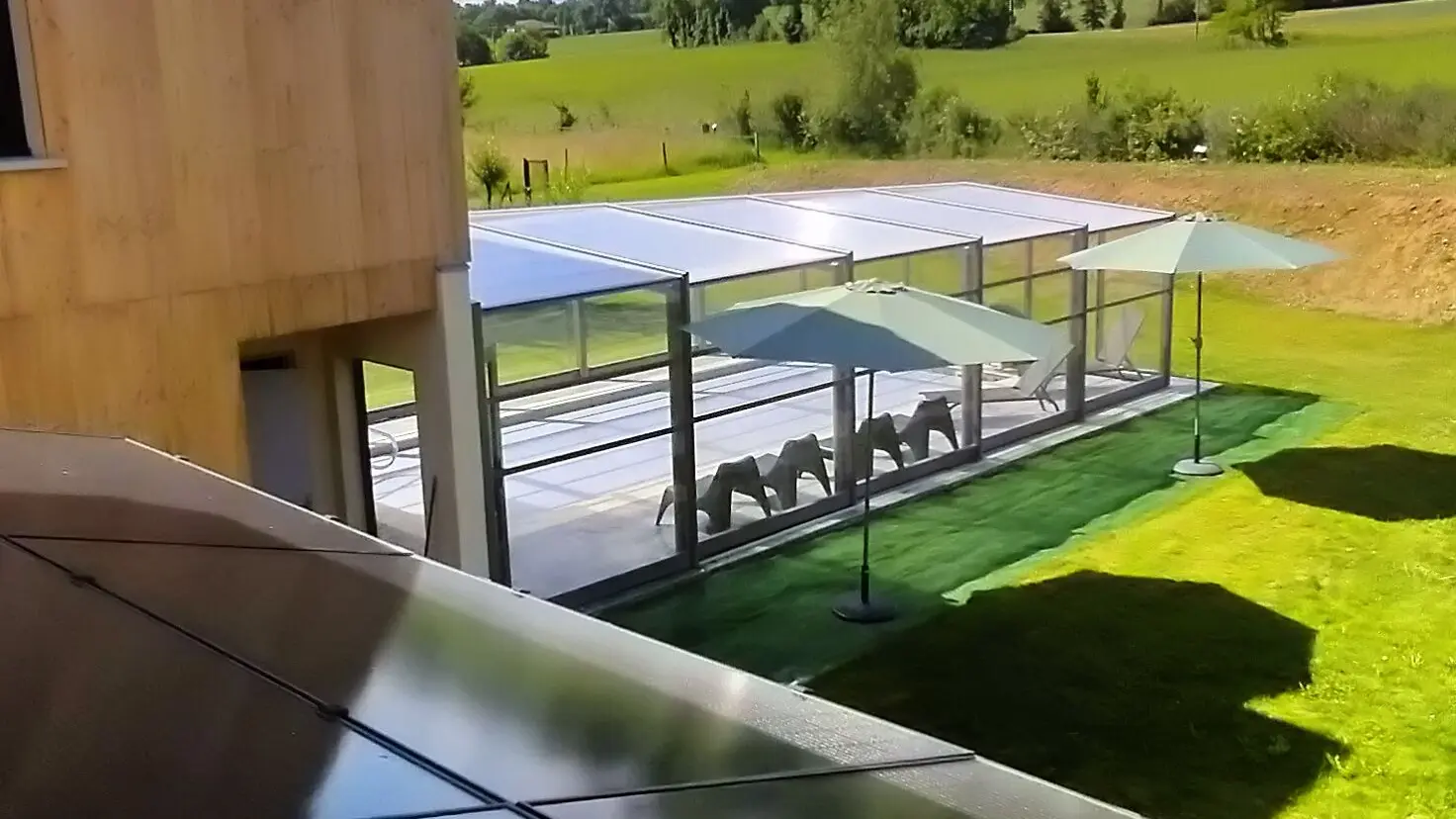 vue piscine couverte