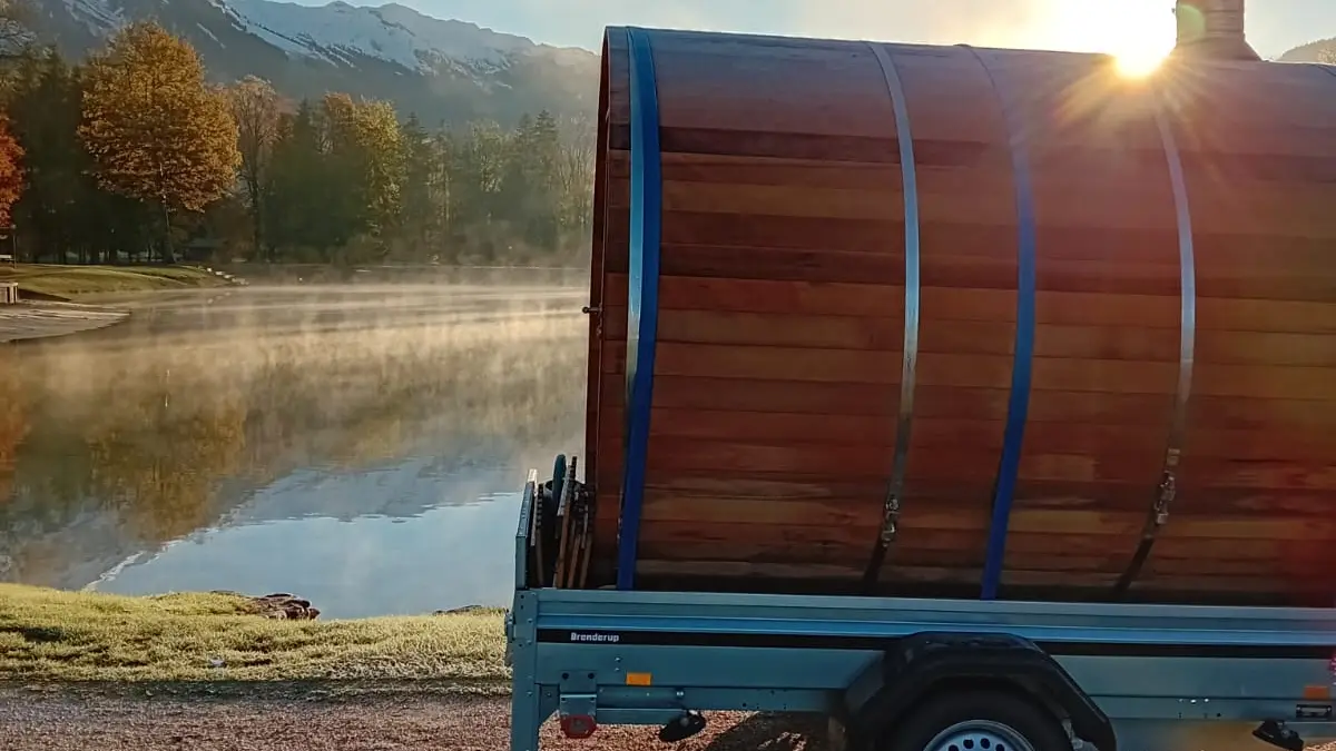 Sauna mobile au lac Bleu