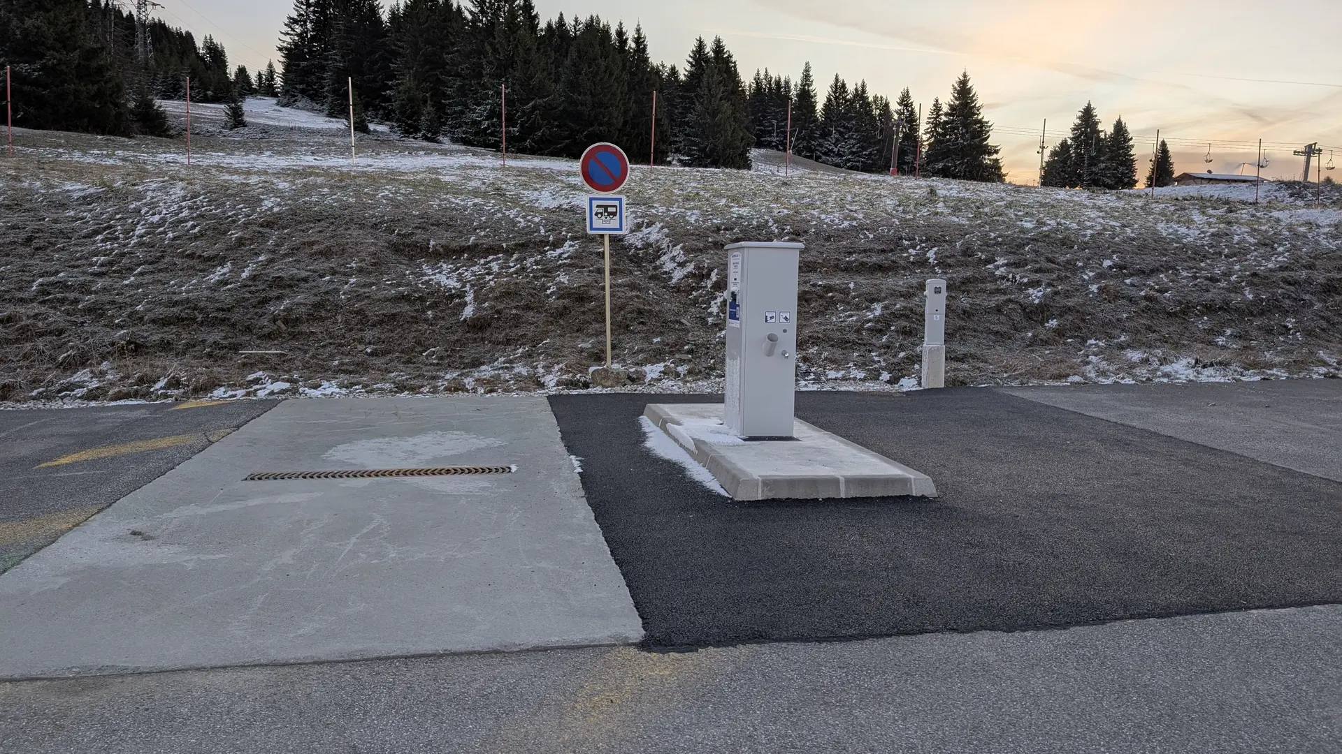 Zone de vidange aire de service col des Saisies