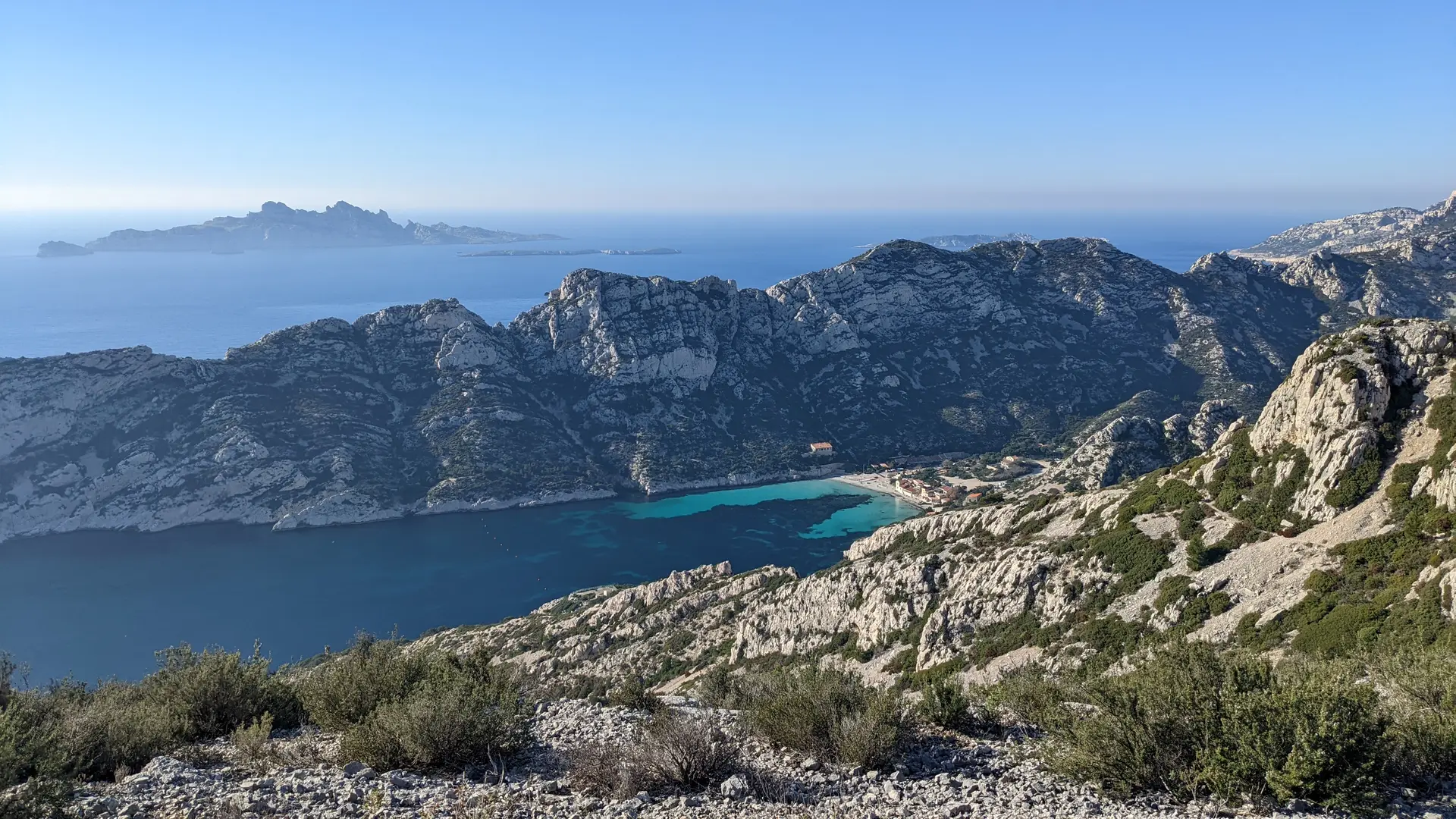 Sormiou vue d'en haut
