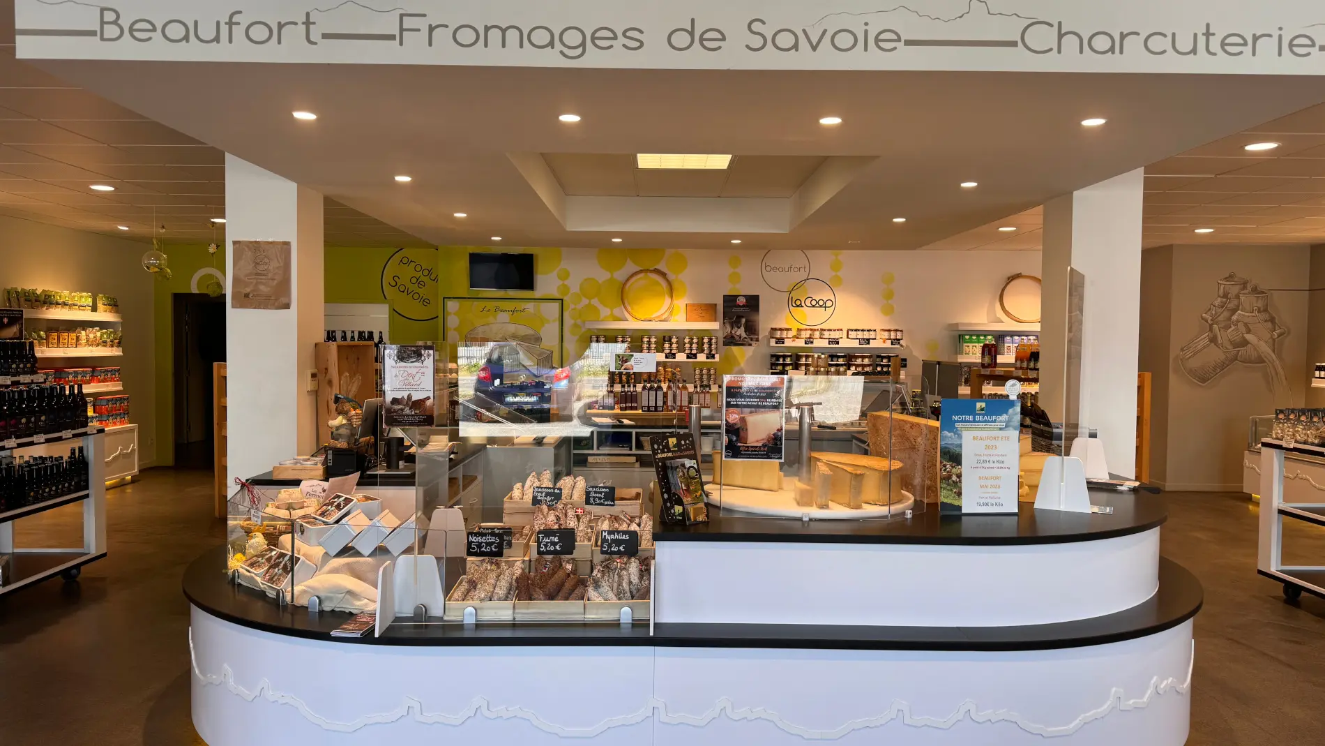 Vue d'ensemble de la boutique