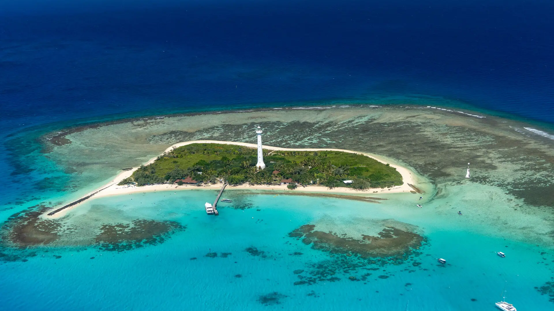 Amédée islet and lighthouse