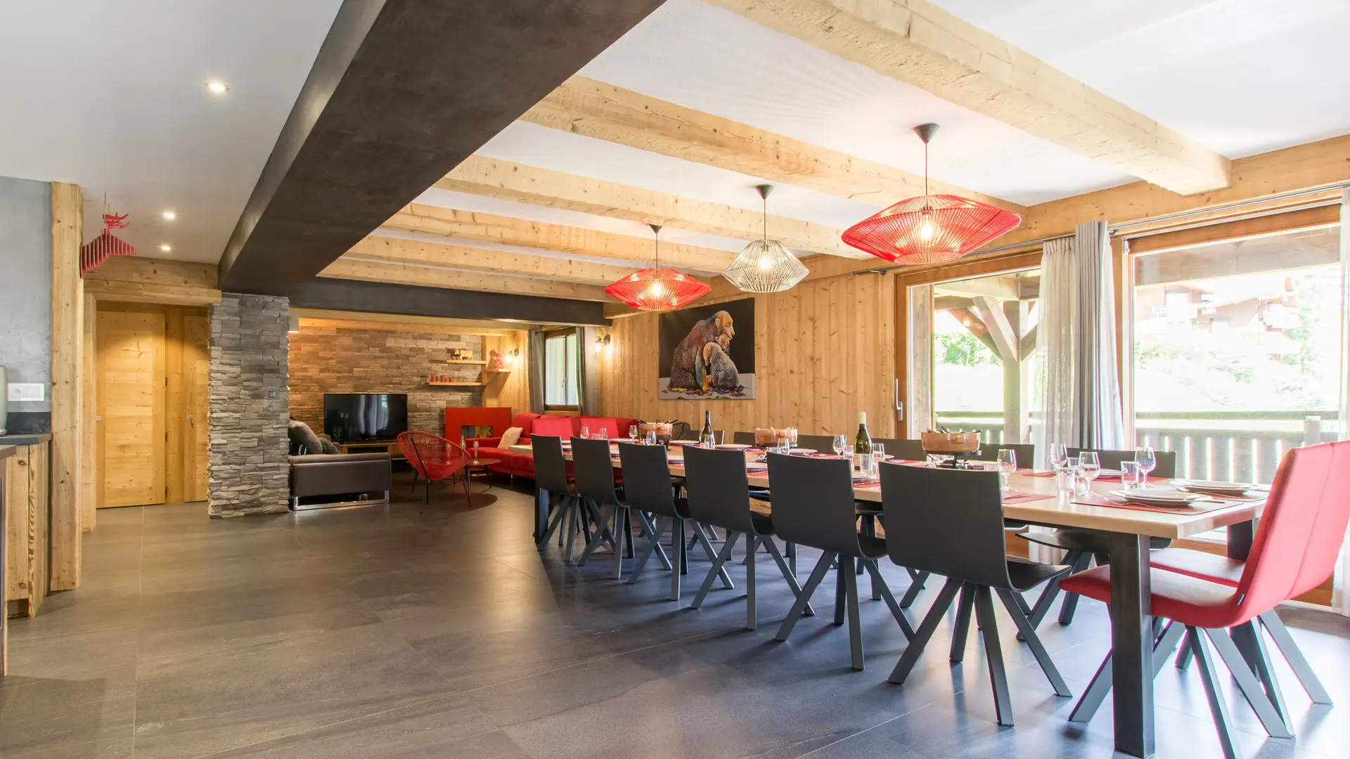 Salle à manger avec vue