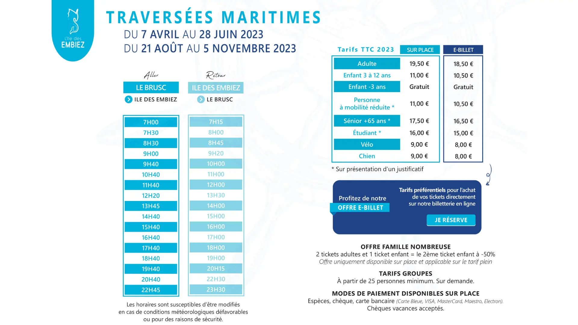 TRAVERSÉES MARITIMES - DU 21 AOÛT AU 5 NOVEMBRE 2023