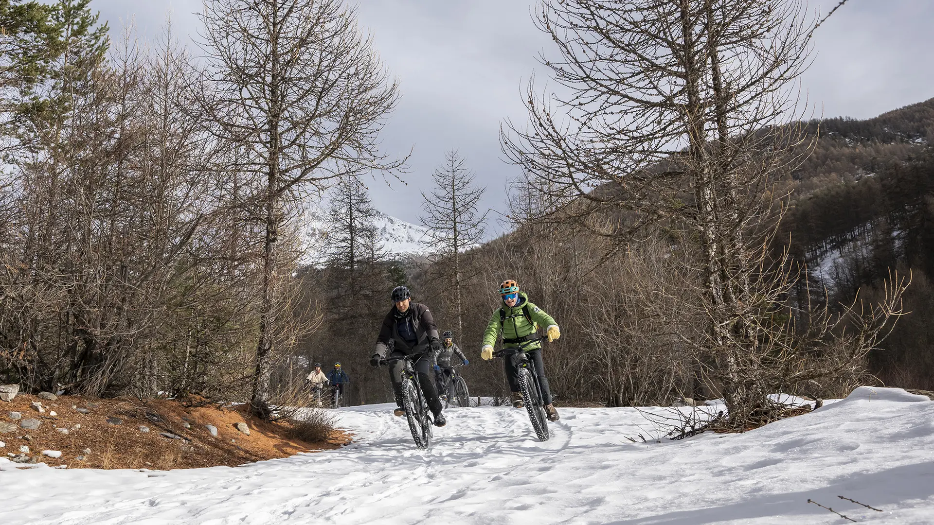 VTTAE sur neige avec VTT Rando Ubaye