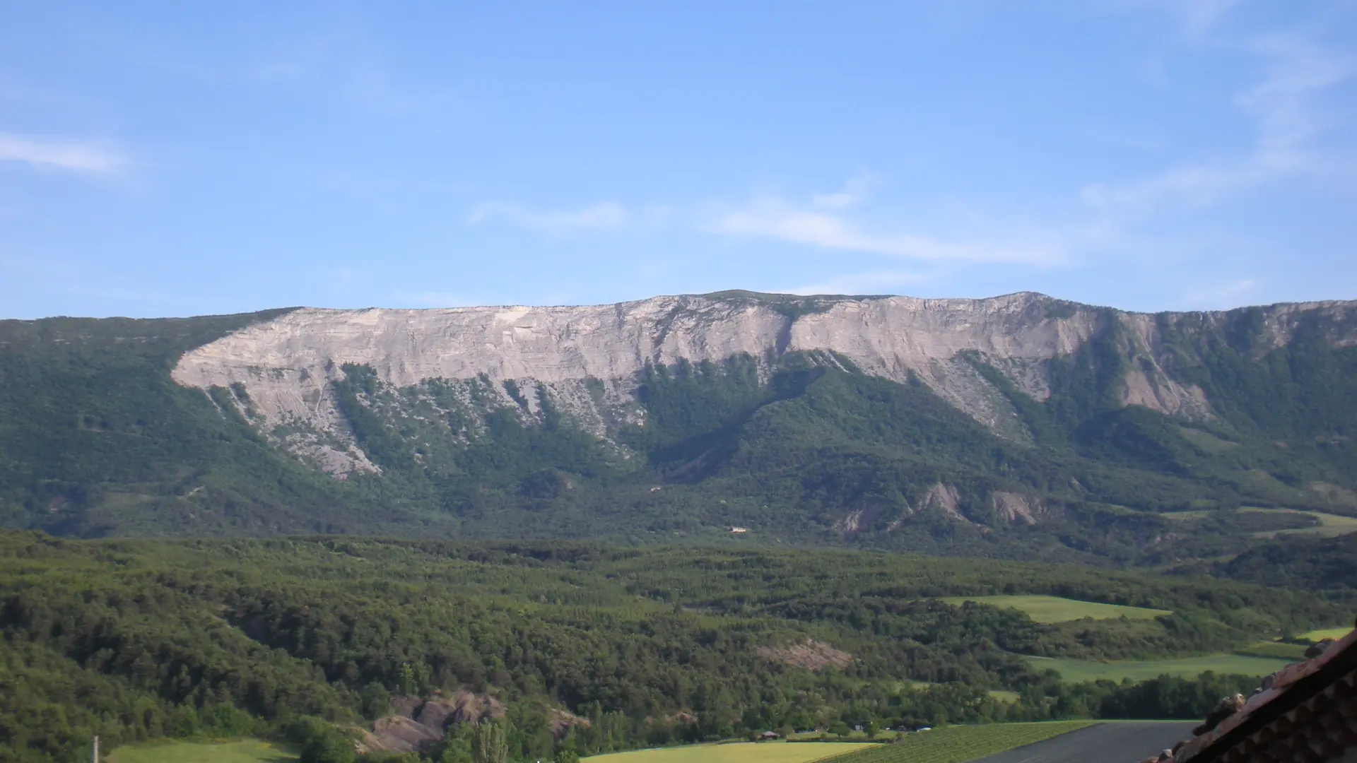 Vue sur la montagne de Chabre
