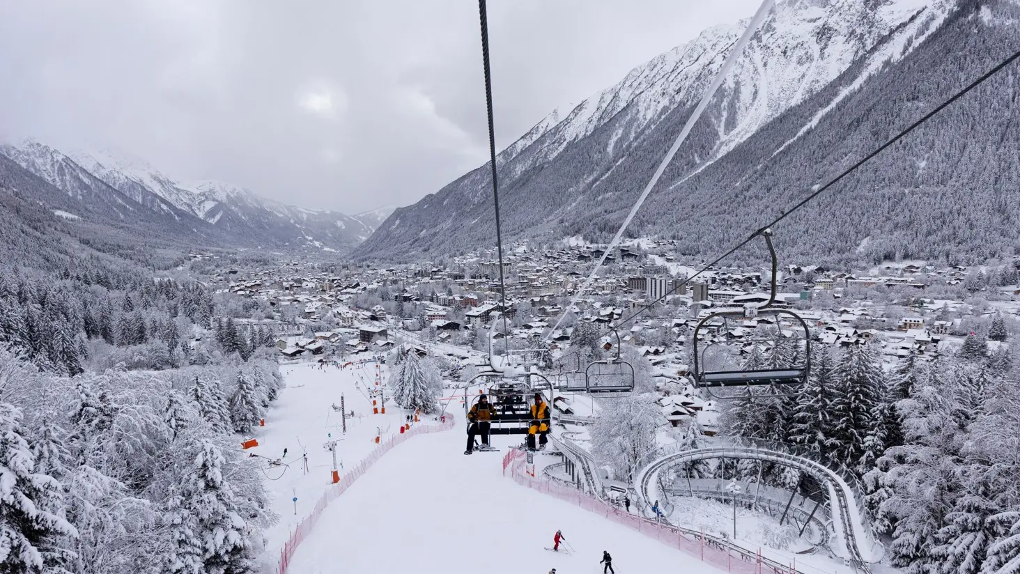 Chamonix télésiège domaine skiable les planards