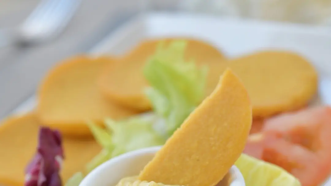 assiette de panisses avec mayo