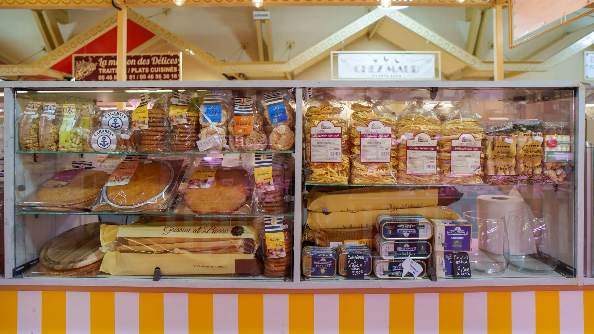 Stand marché couvert