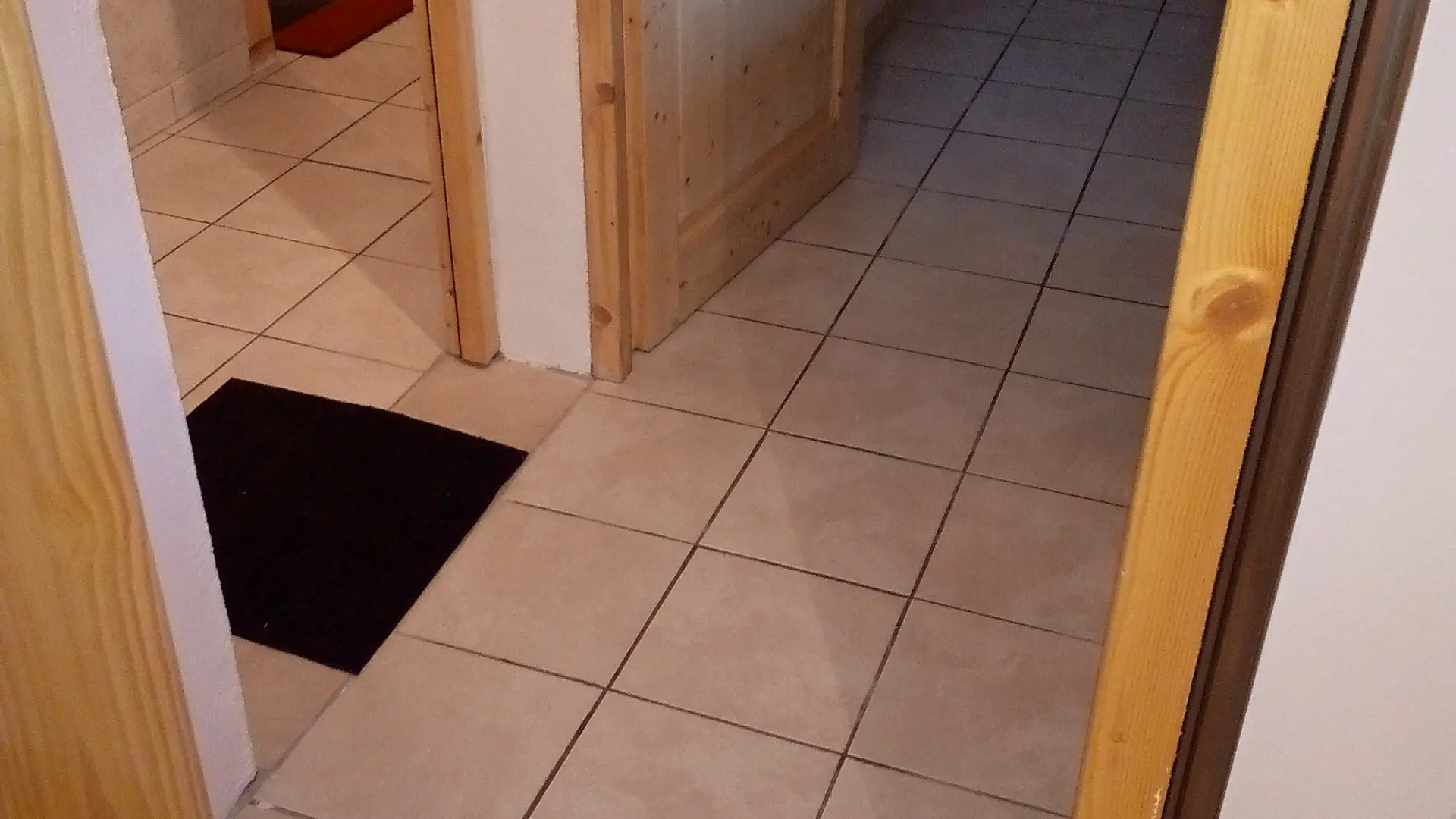 Cheminement vers salle de bain