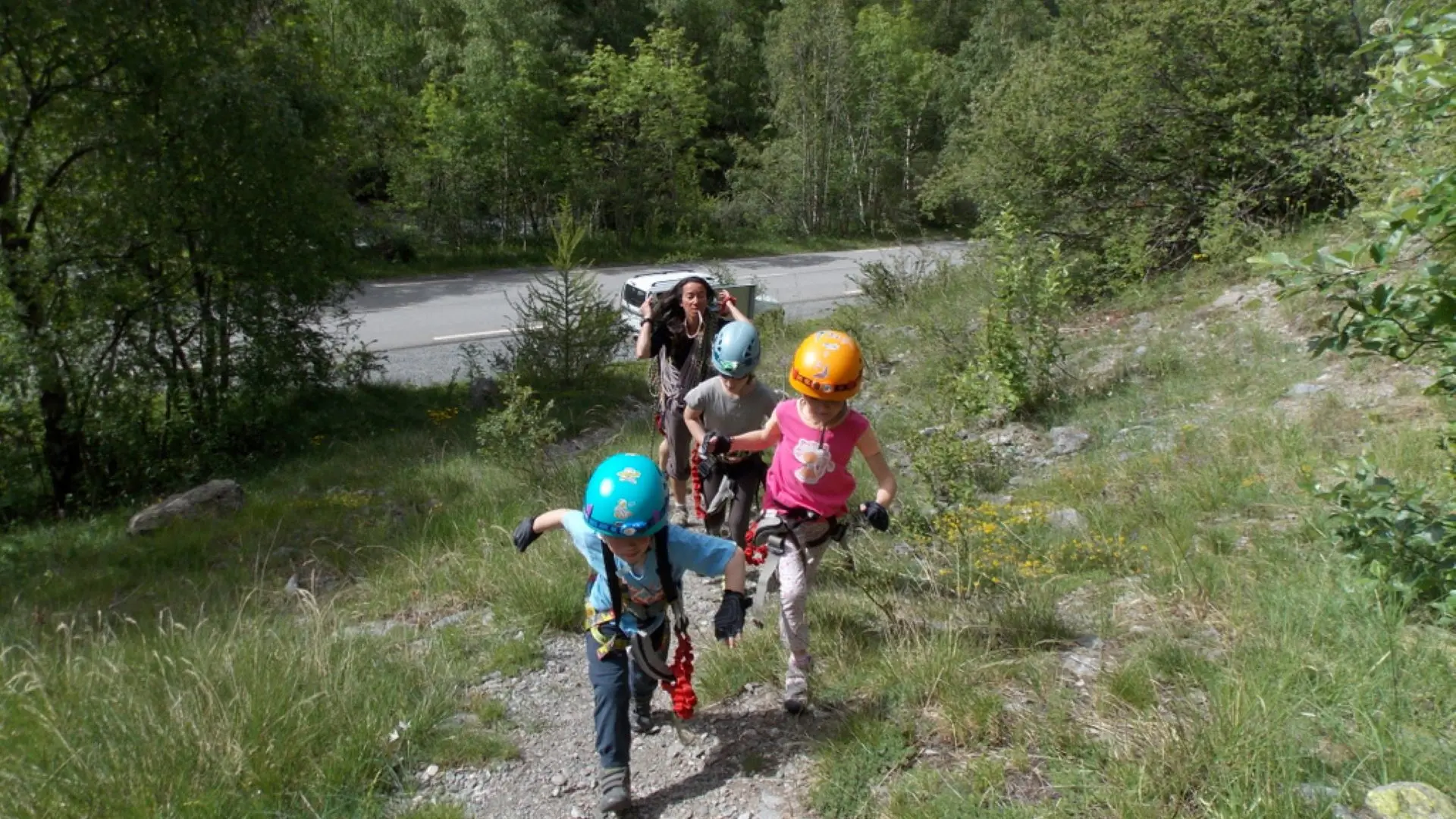 Départ de la  Via Cordata des Mines du Grand Clot - La Grave