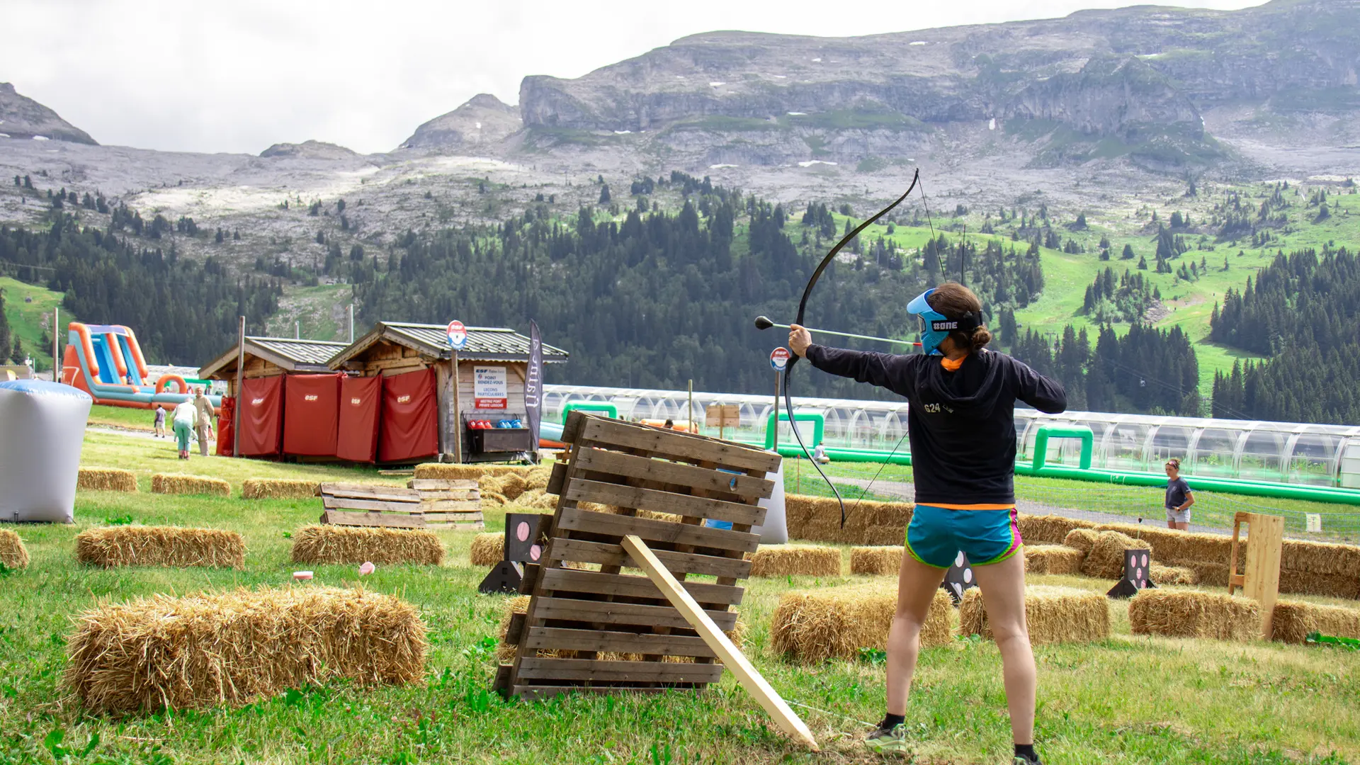 Joueur au milieu du parcours