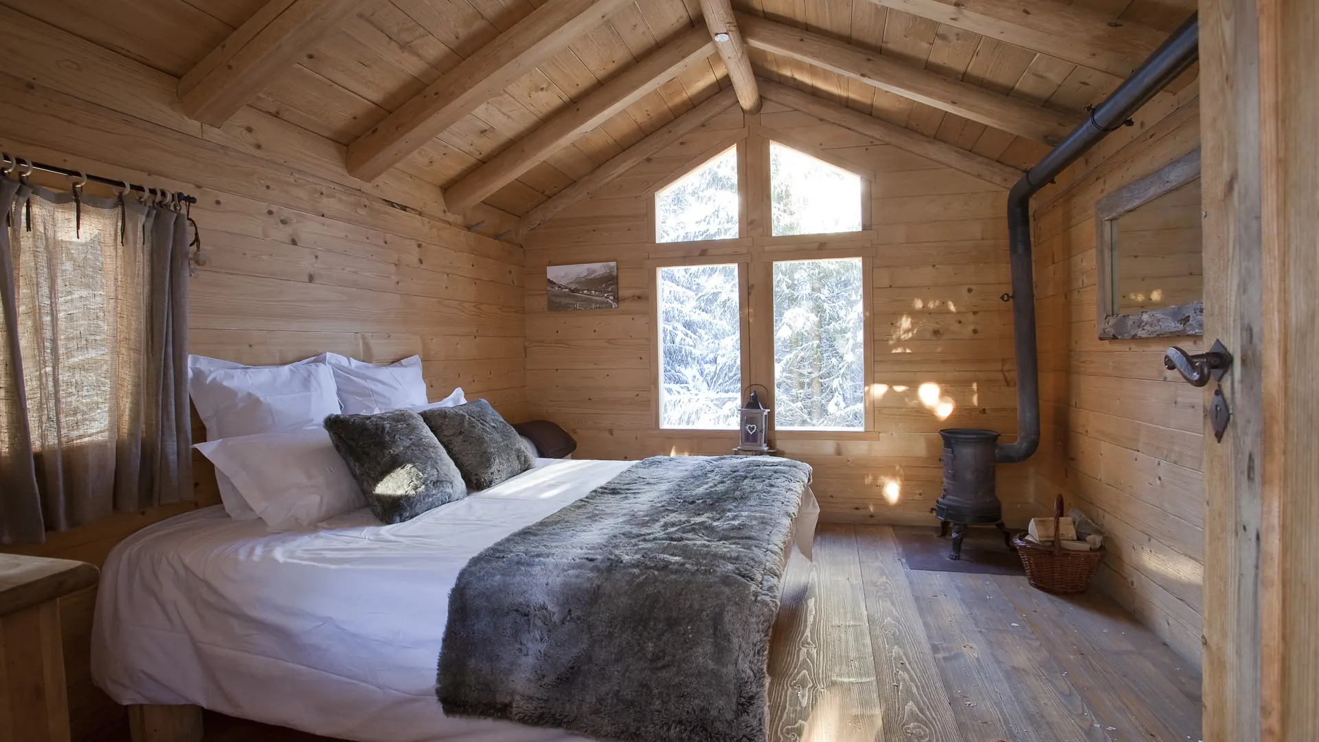 Chambre cabane - Les Ecotagnes - Les Villards-sur-Thônes, Haute-Savoie