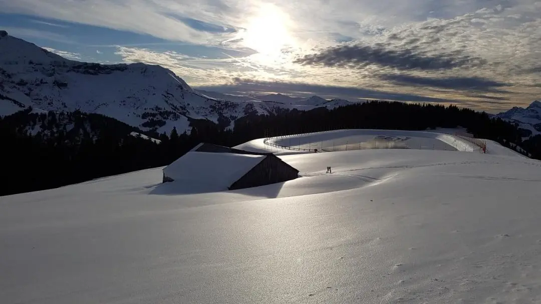 Photo touristique : Vers Saint-Gervais, sous le Mont Joly.