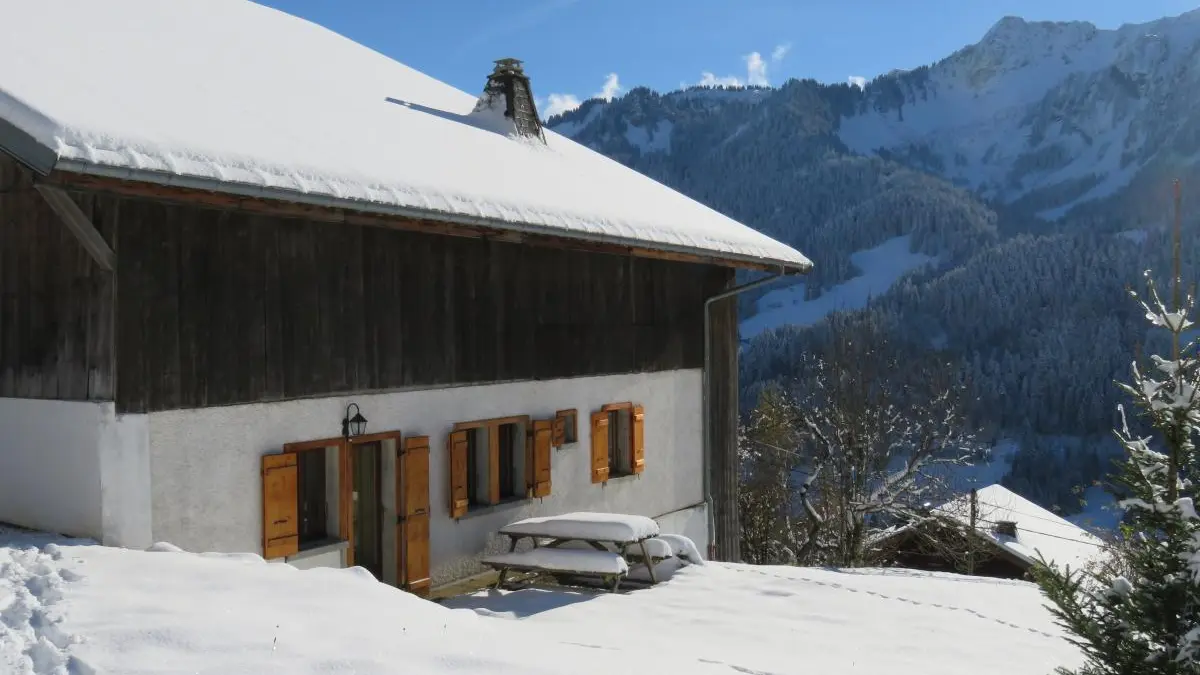 La terrasse en hiver