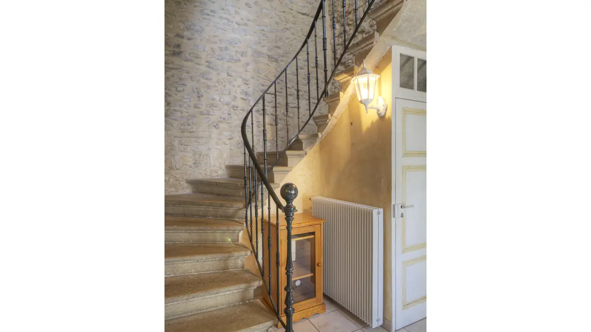 MONTÉE D'ESCALIERS EN PIERRE DE VILLEBOIS