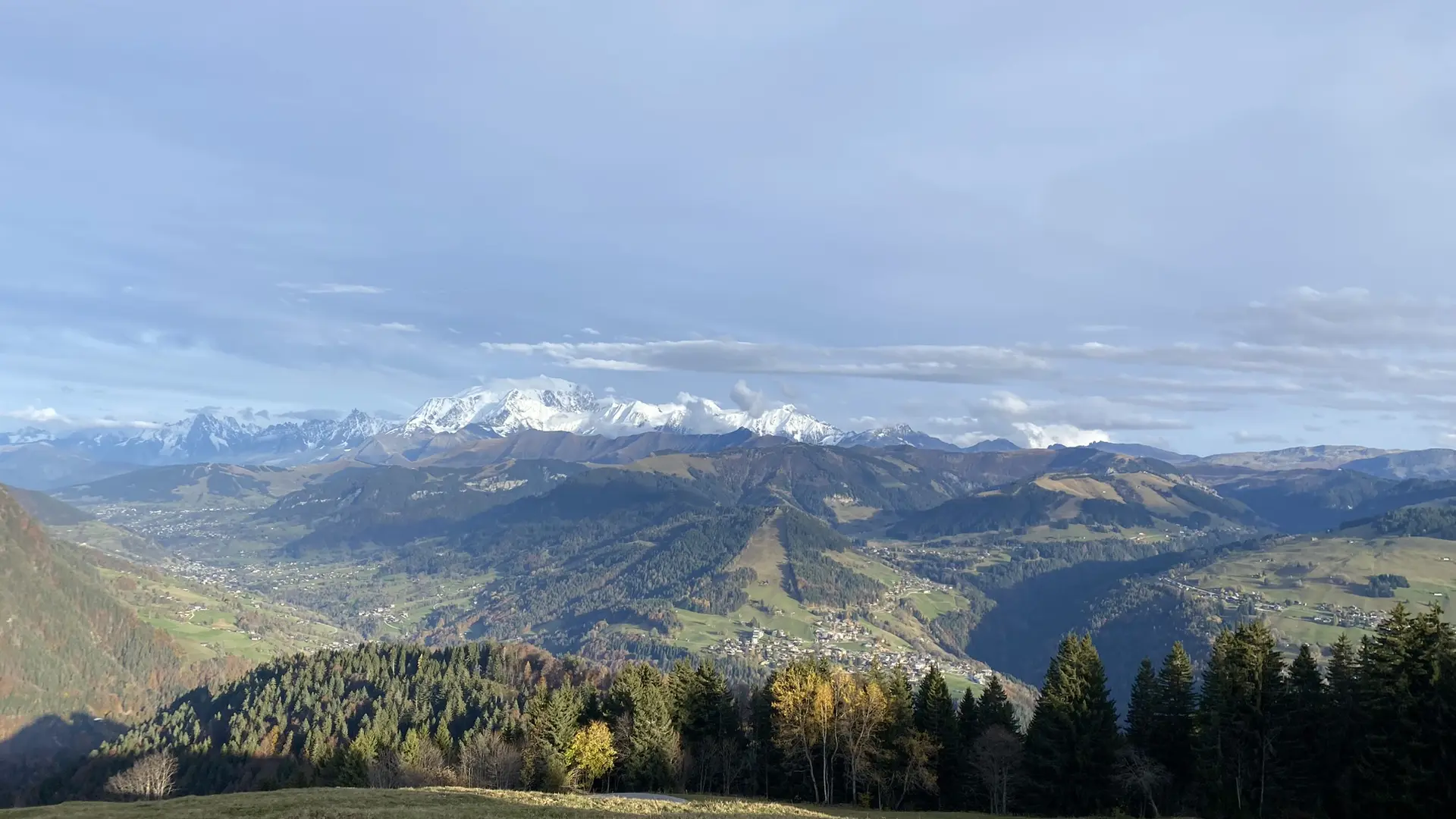 Vue sur le Mont-Blanc