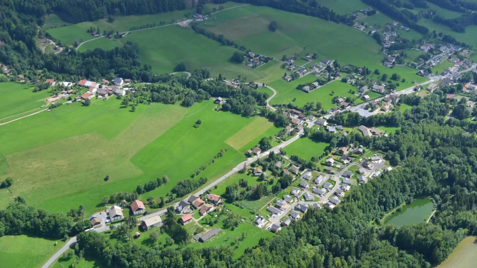Habère-Lullin vue du ciel