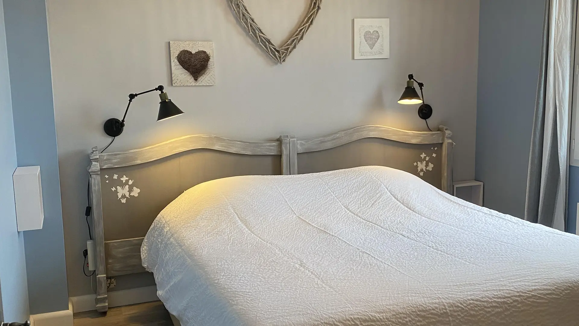 chambre coeur 2x90 ou 180cm