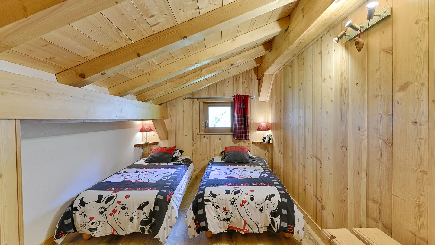 Mezzanine avec lits en 90 x 190