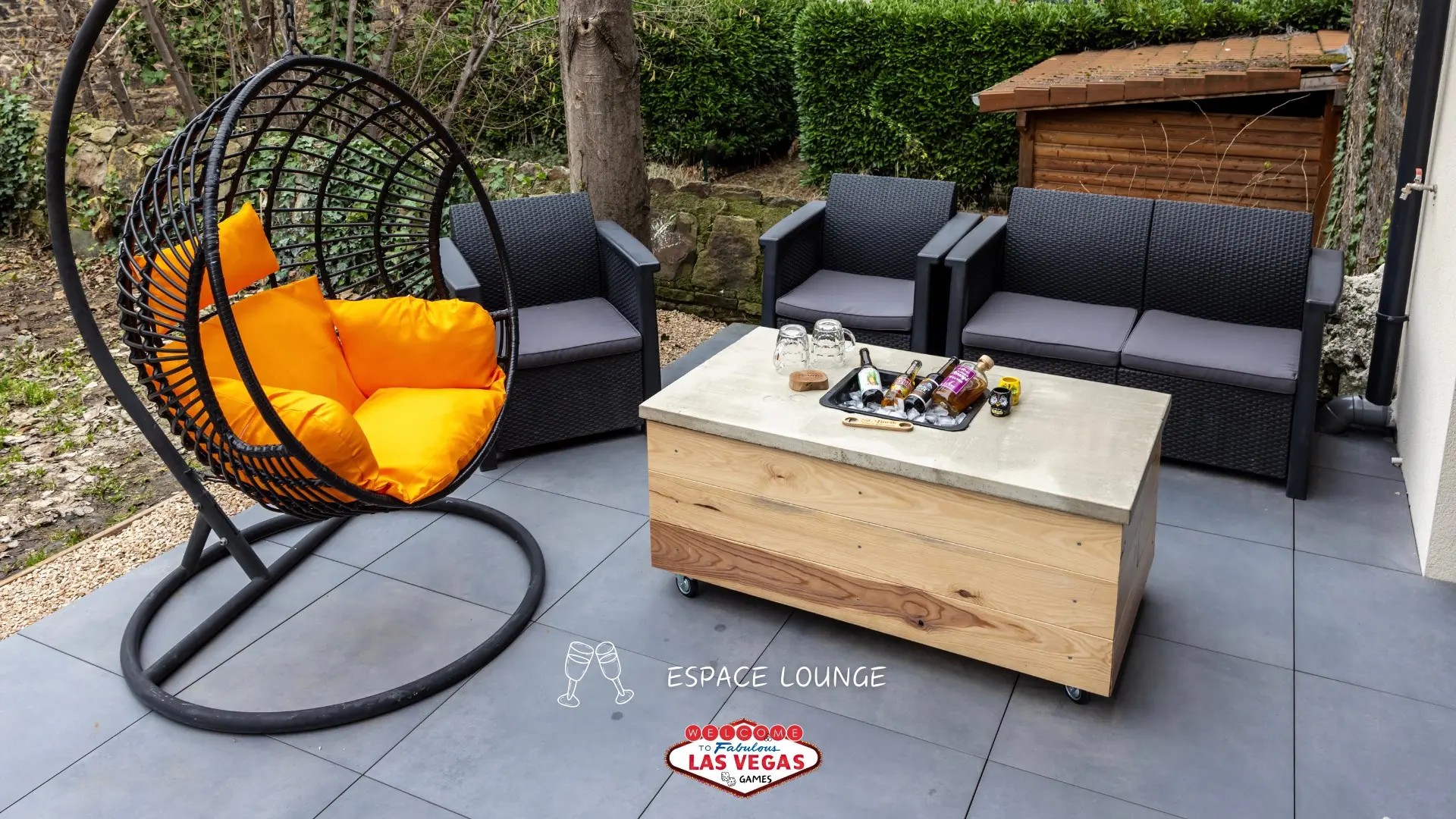Espace lounge Salon de jardin