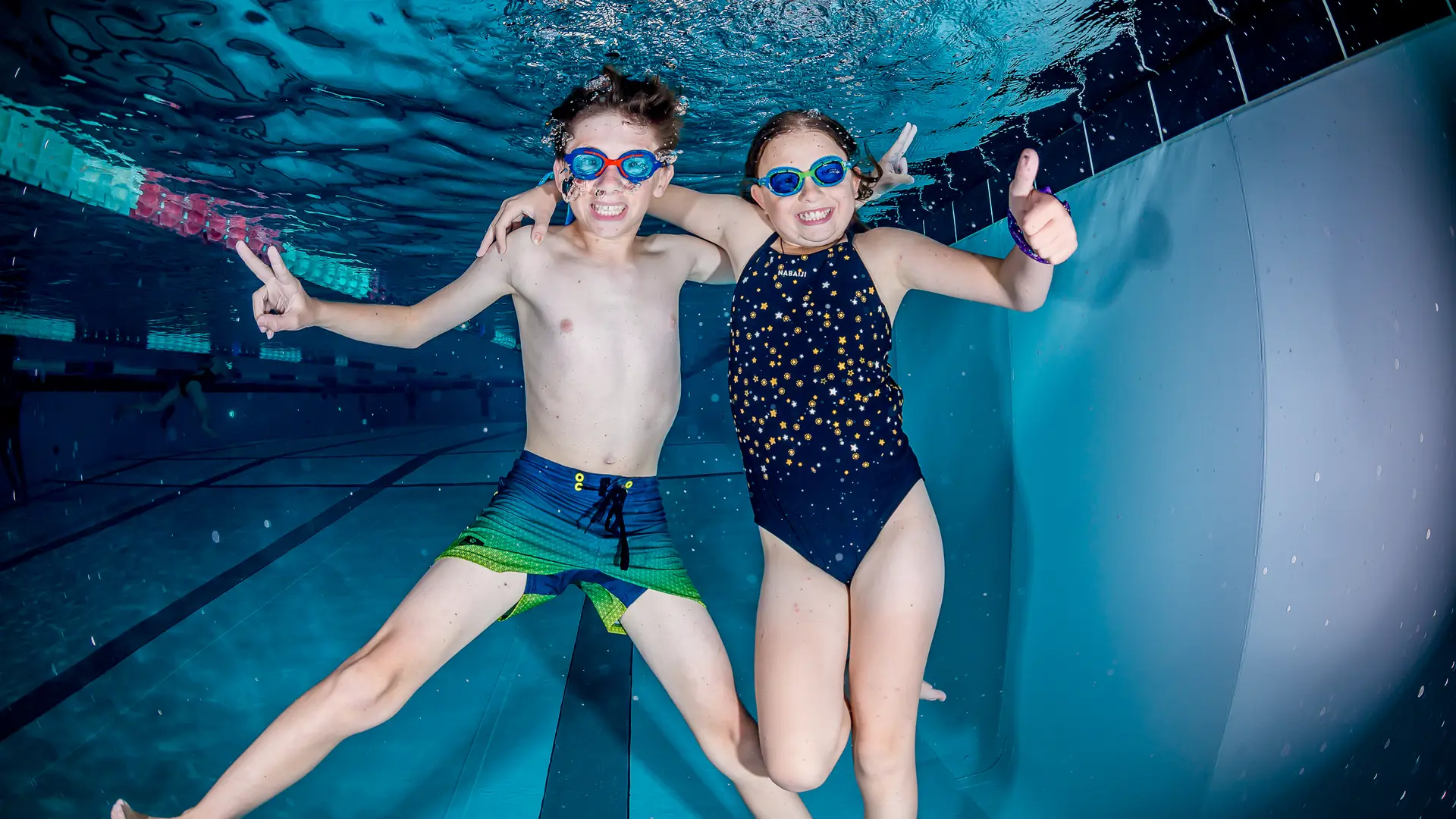 Cours de natation au Centre Aquasportif de Val d'Isère