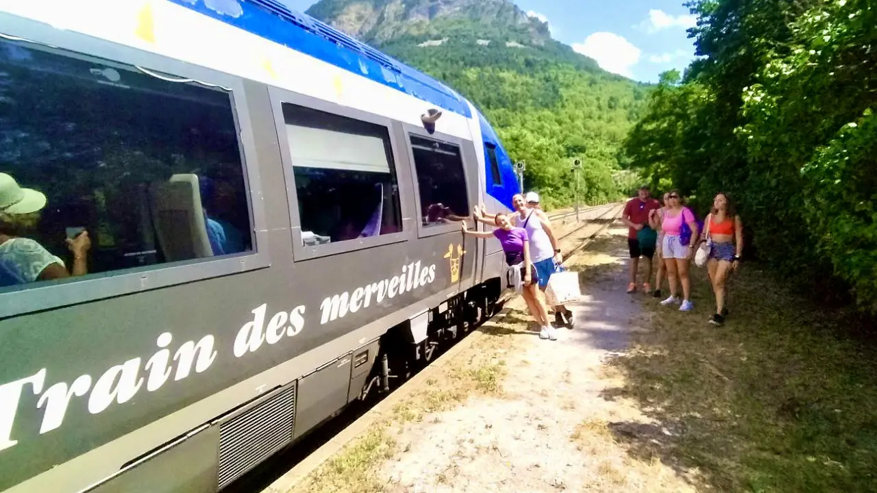 Train Experience Through the Alps