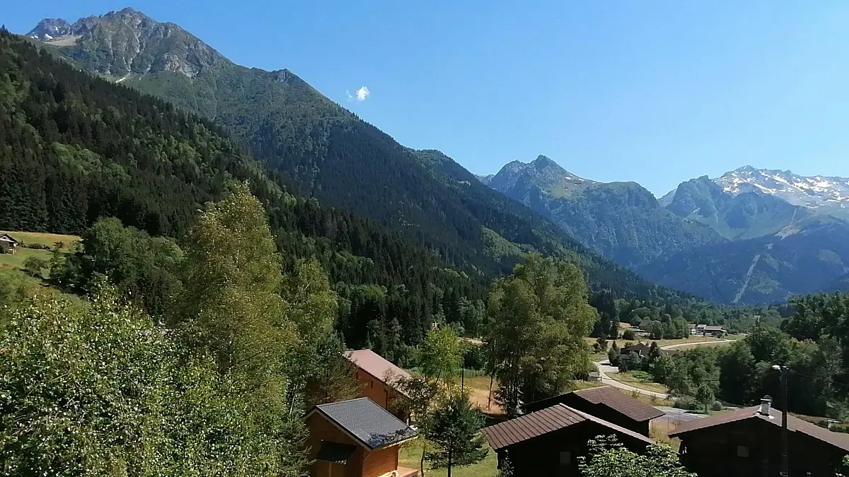 vue de tous les chalets