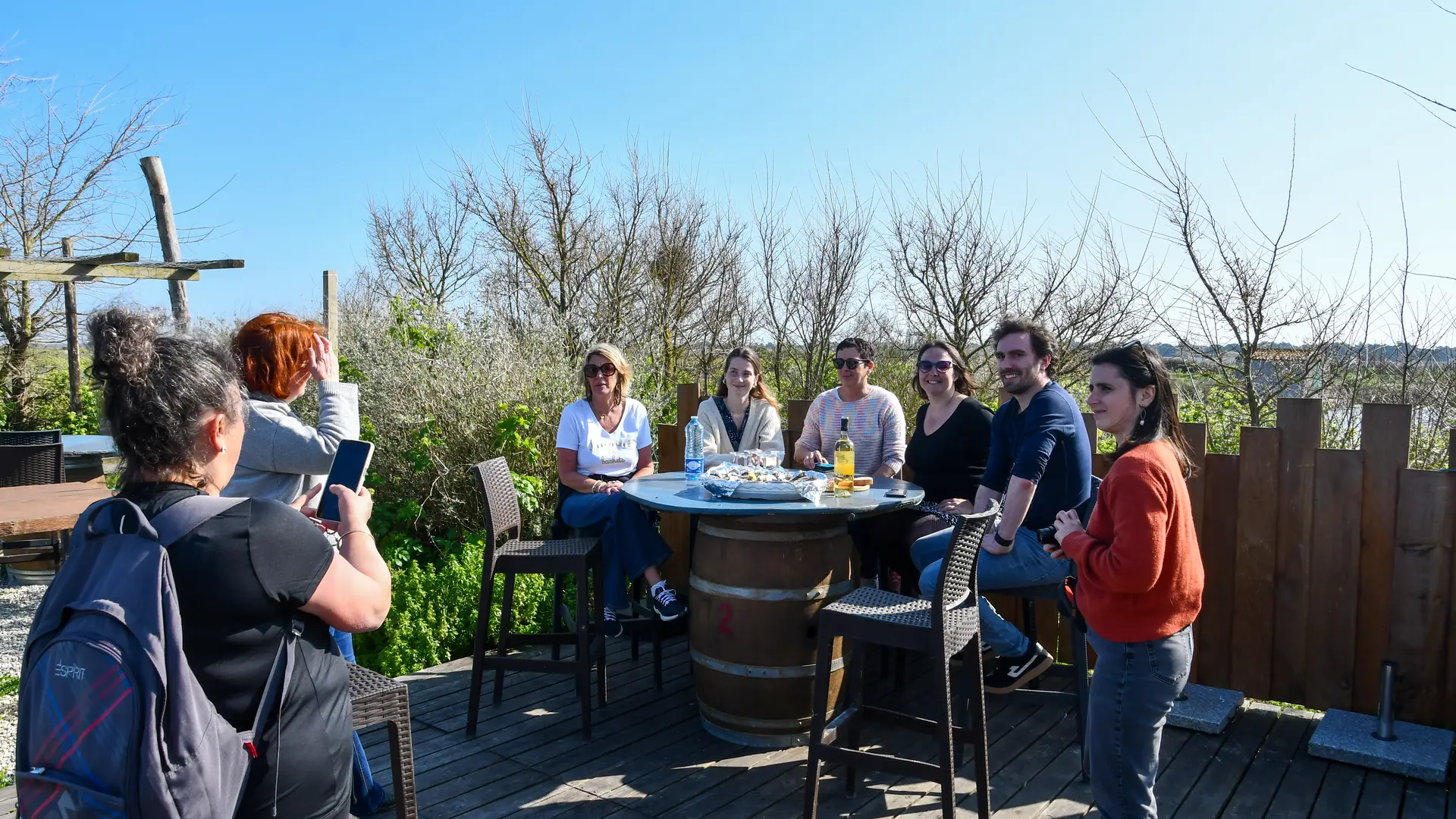 Tasting in a charming setting