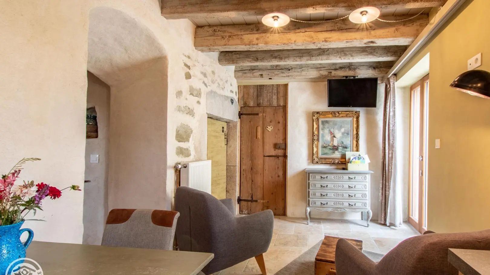 Pièce principale du gîte
