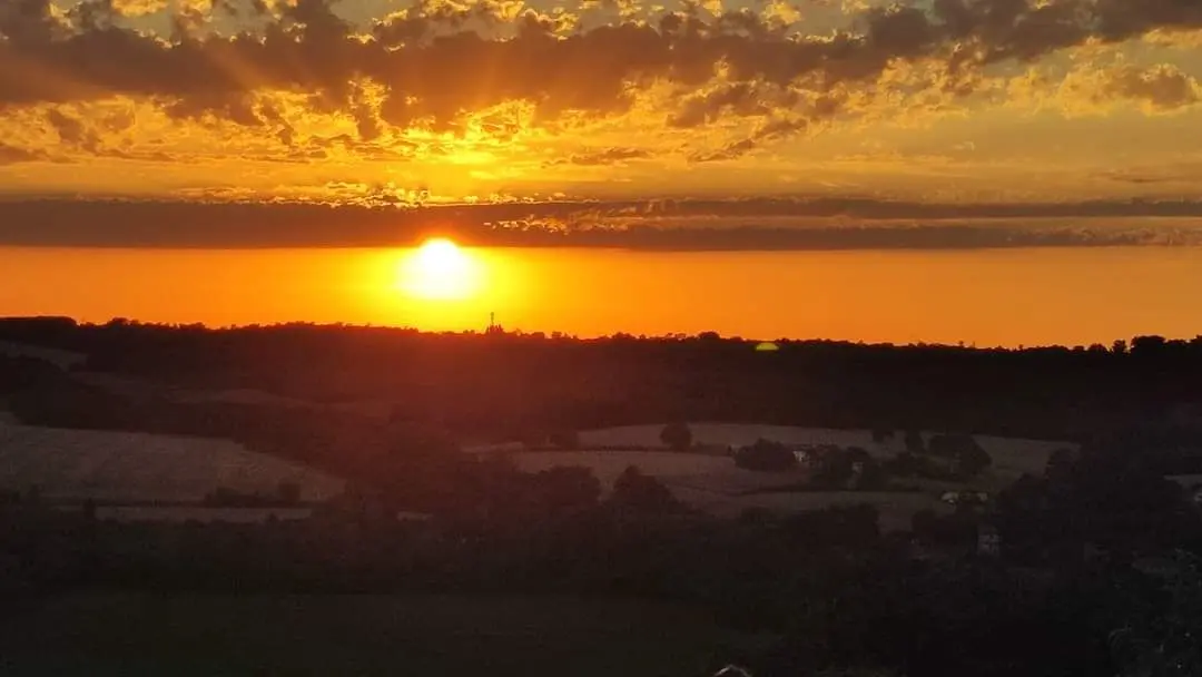 Le coucher de soleil